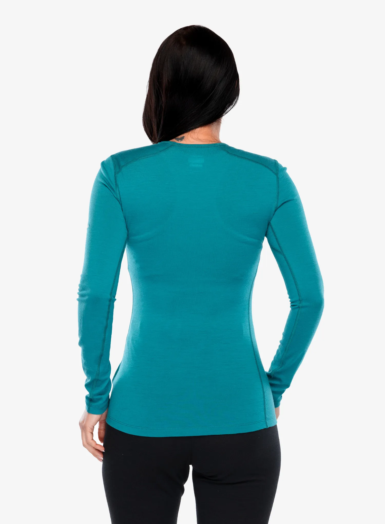 Ženska termoaktivna dukserica Icebreaker Merino 200 Oasis LS Crewe Sunrise Summit - tidal teal