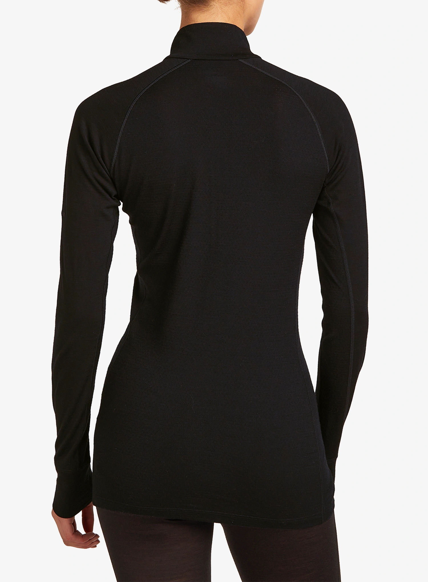 Ženska termoaktivna dukserica Icebreaker Merino 200 ZoneKnit LS Half Zip - black