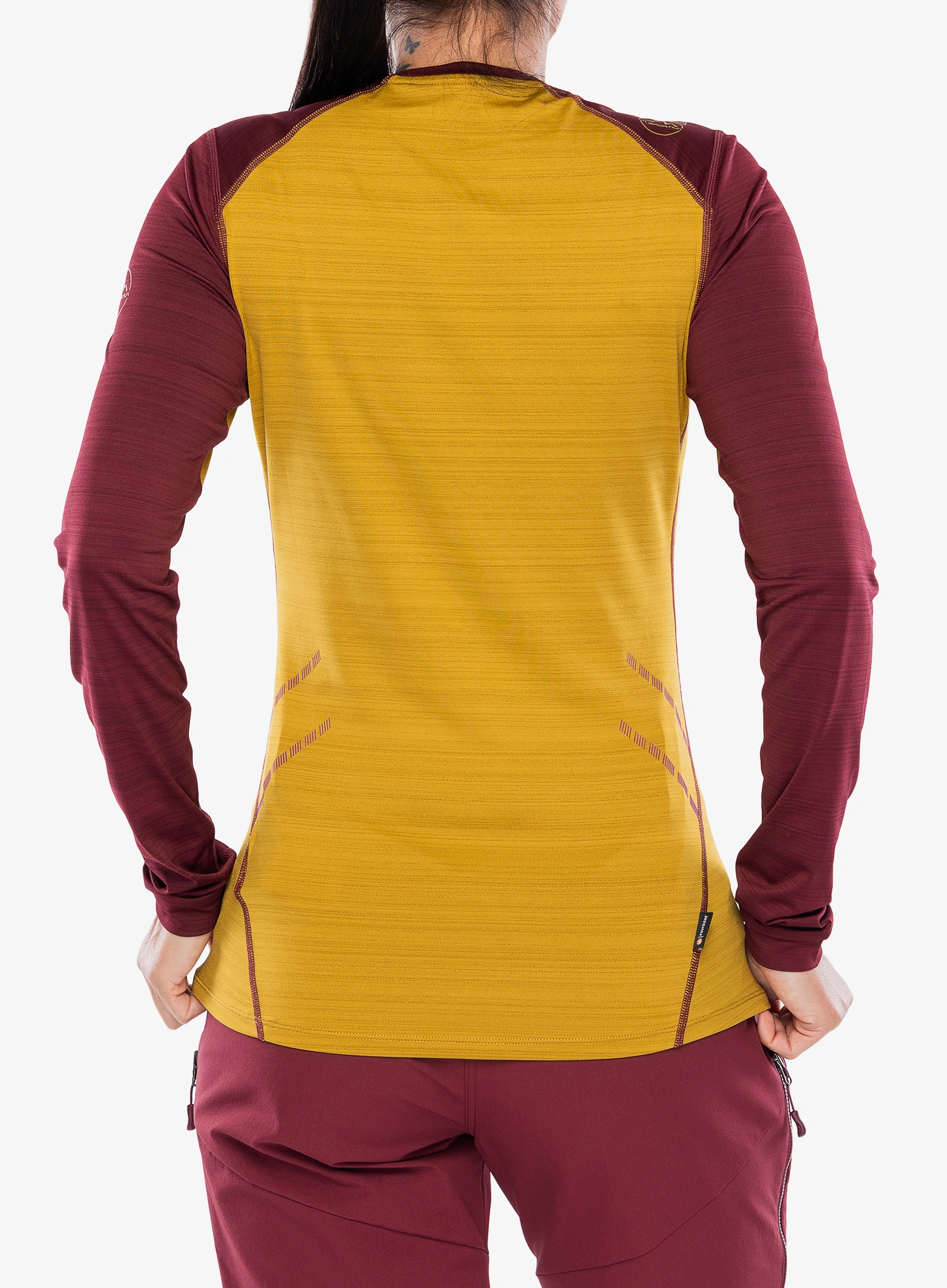 Ženska termoaktivna dukserica La Sportiva Tour Long Sleeve - savana/redwood