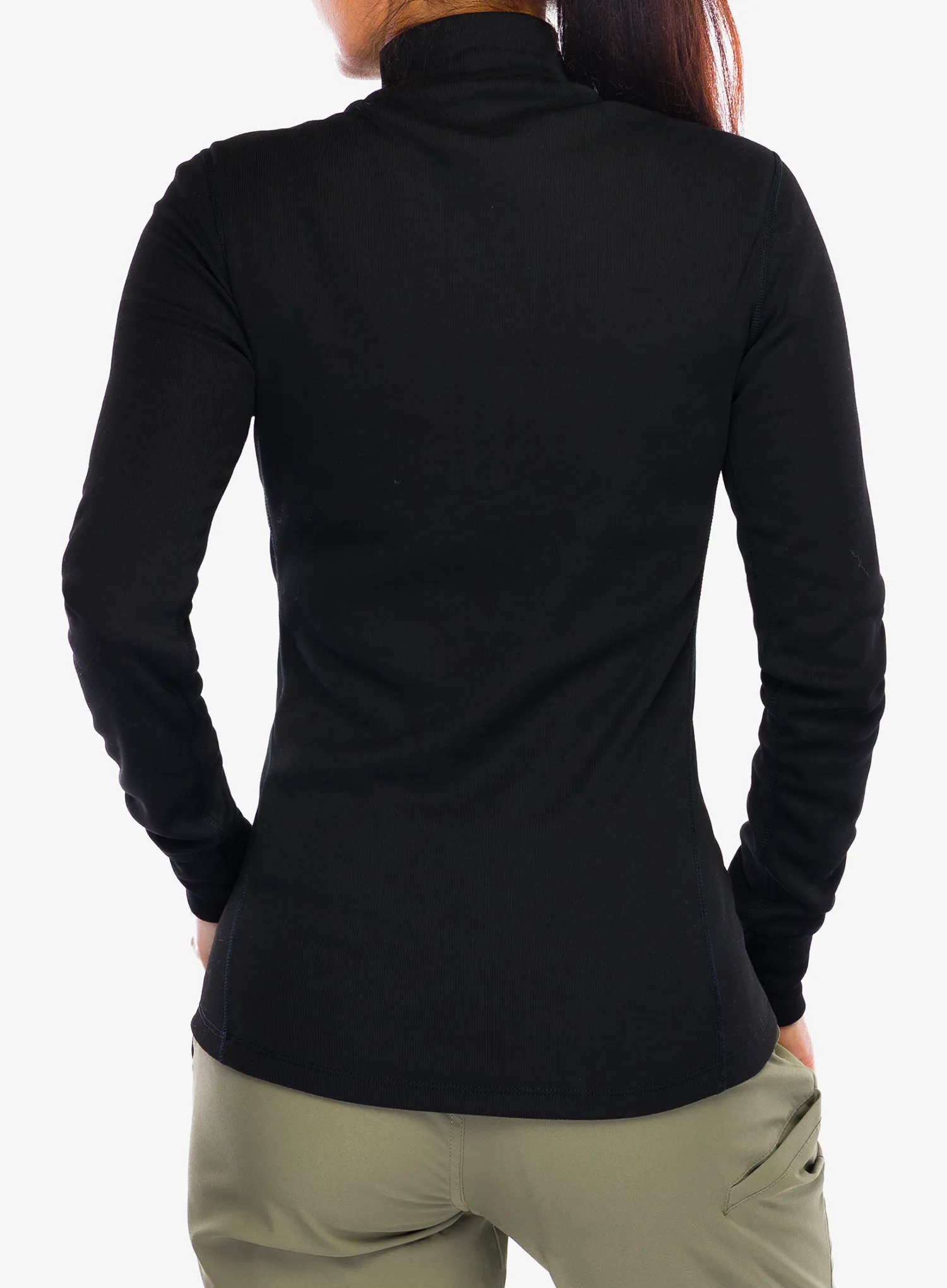 Ženska termoaktivna dukserica Odlo Active Warm BL Top Turtle Neck L/S - black
