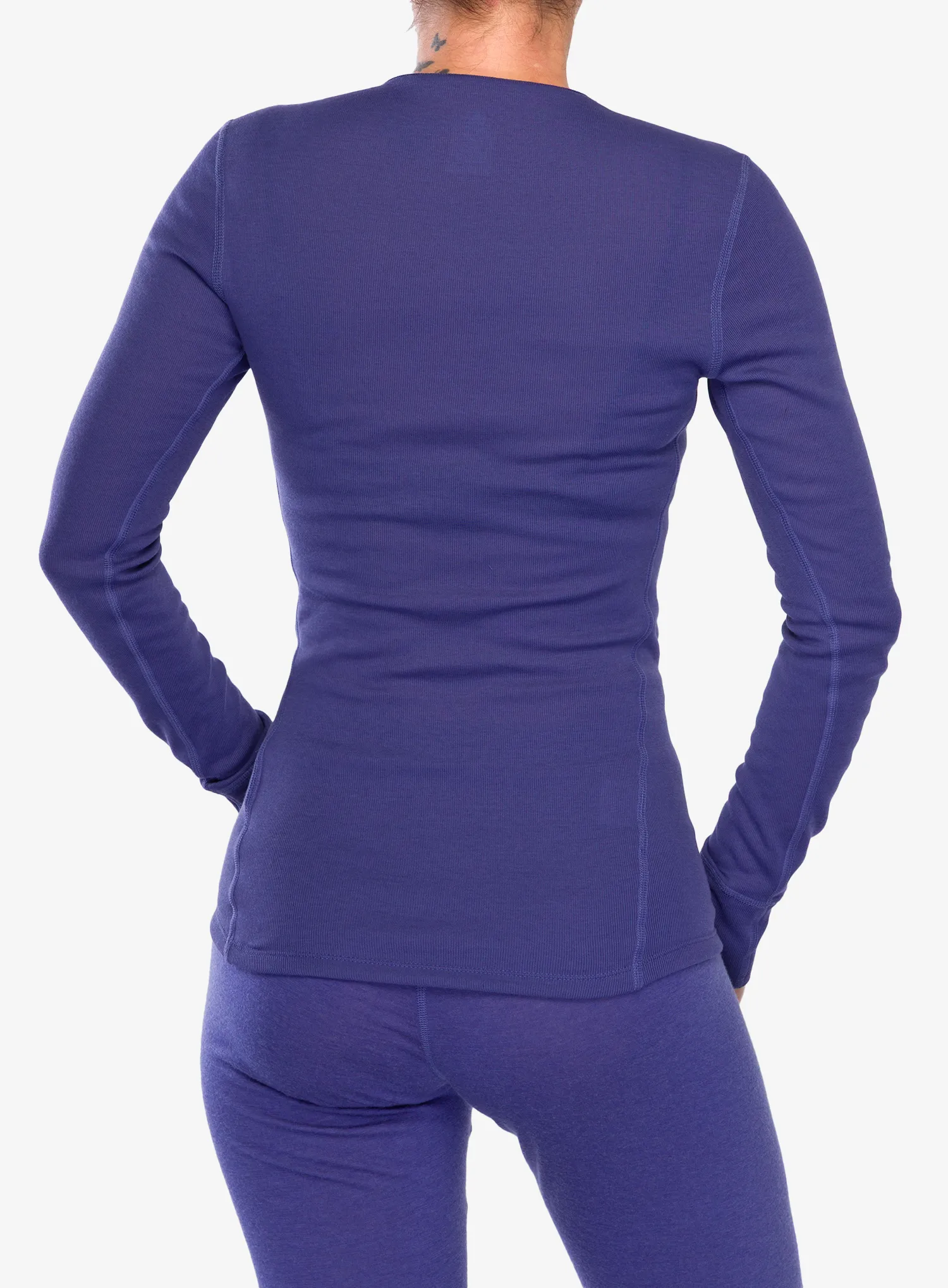 Ženska termoaktivna dukserica Odlo Active Warm Eco BL Top Crew Neck LS - skipper blue