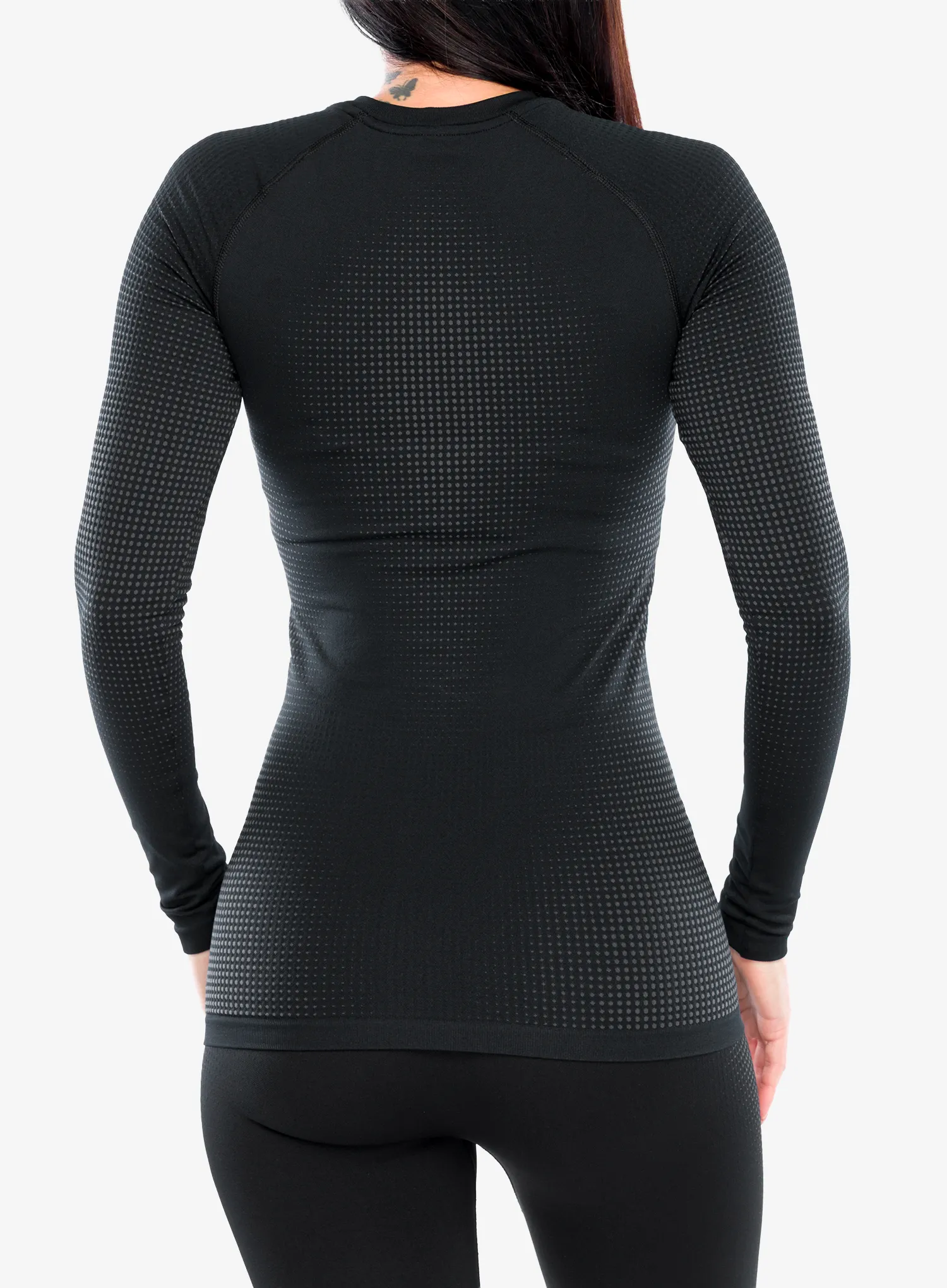 Ženska termoaktivna dukserica Odlo Performance Warm BL Top Crew Neck L/S - graphite grey