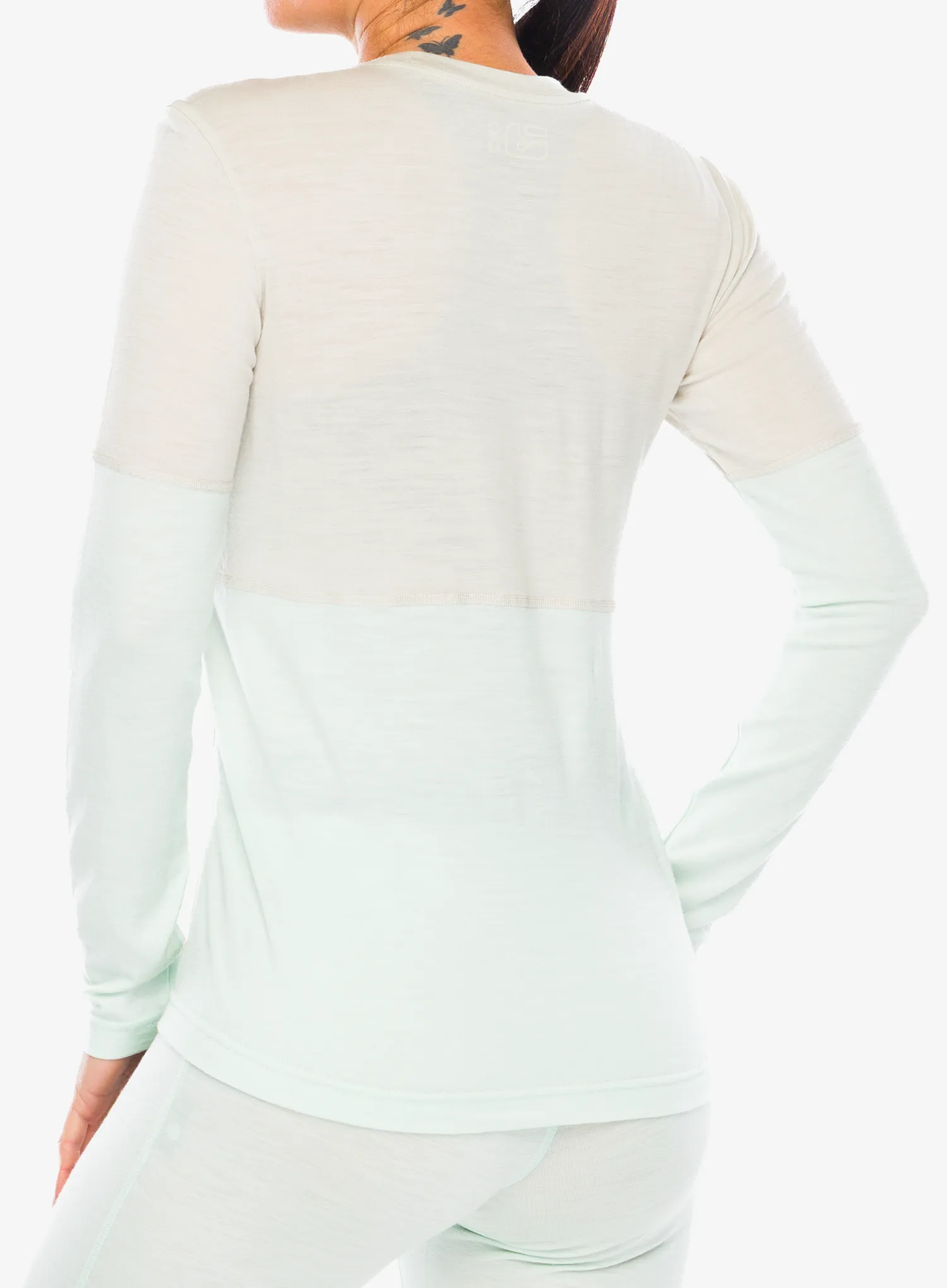 Ženska termoaktivna dukserica Ortovox 185 Rock N Wool Long Sleeve - white tea