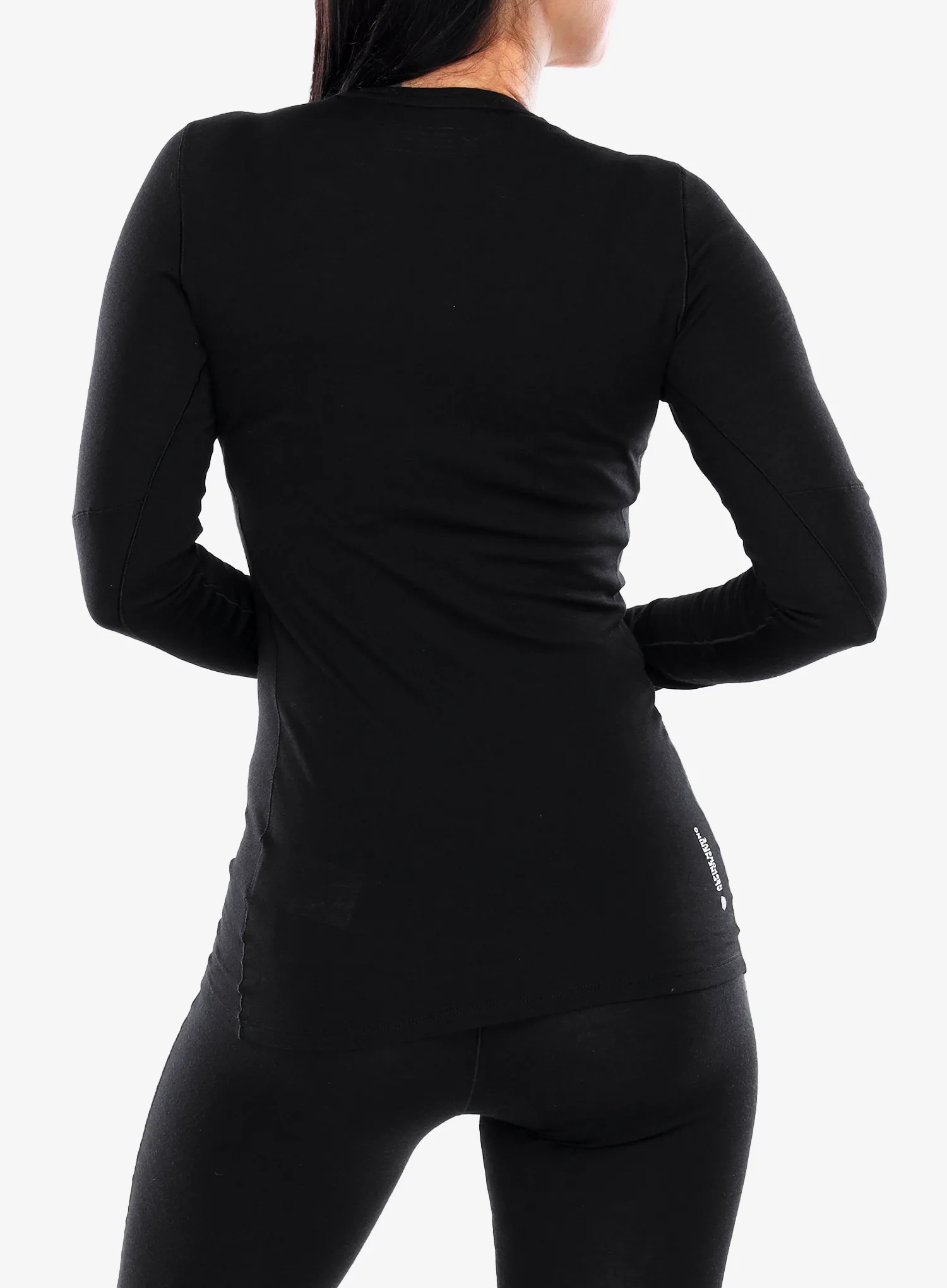 Ženska termoaktivna dukserica Salewa Cristallo Warm Amr L/S Tee - black out