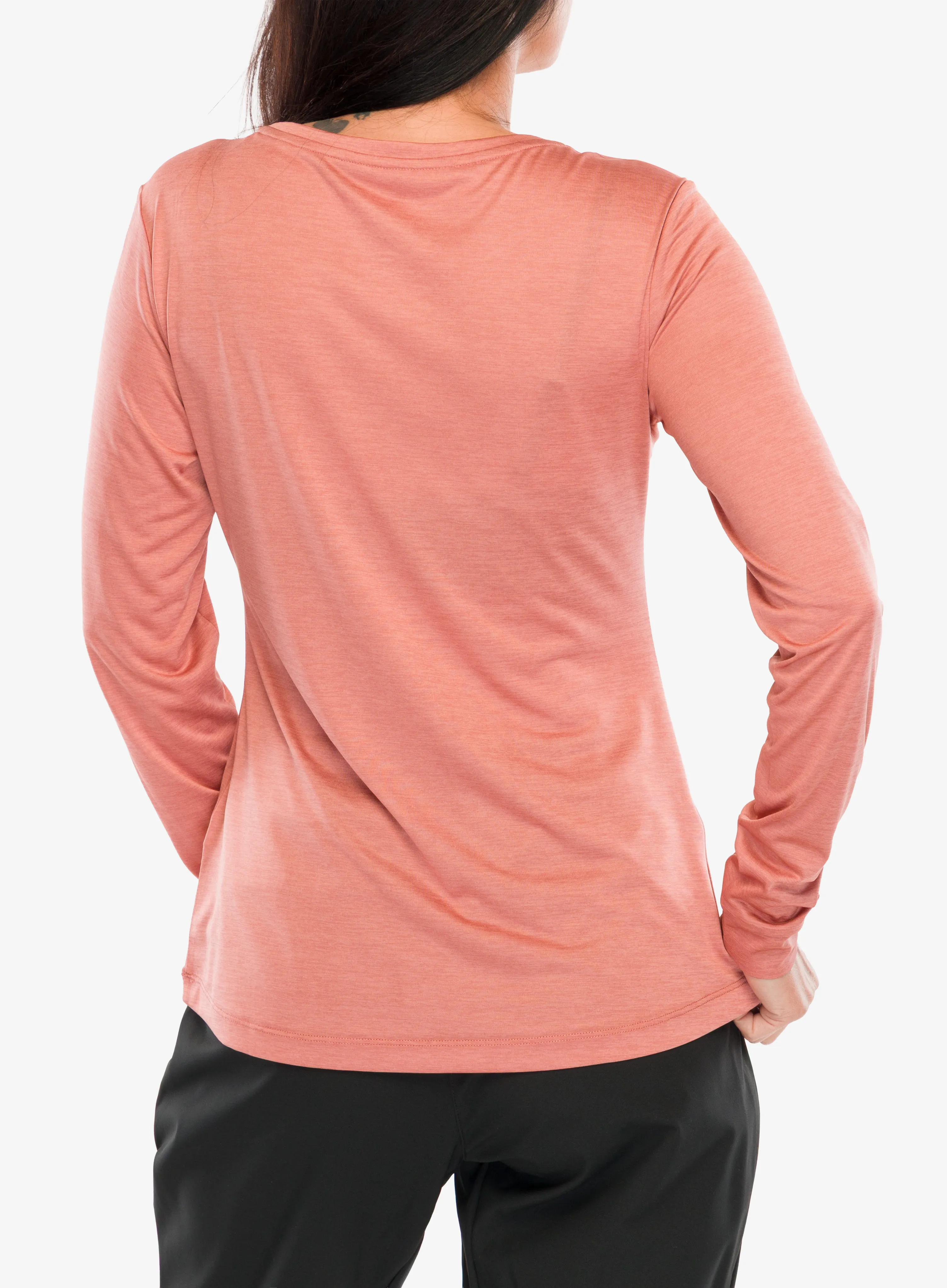 Ženska dukserica Salewa Puez Melange Dry L/S Tee - desert pink melange