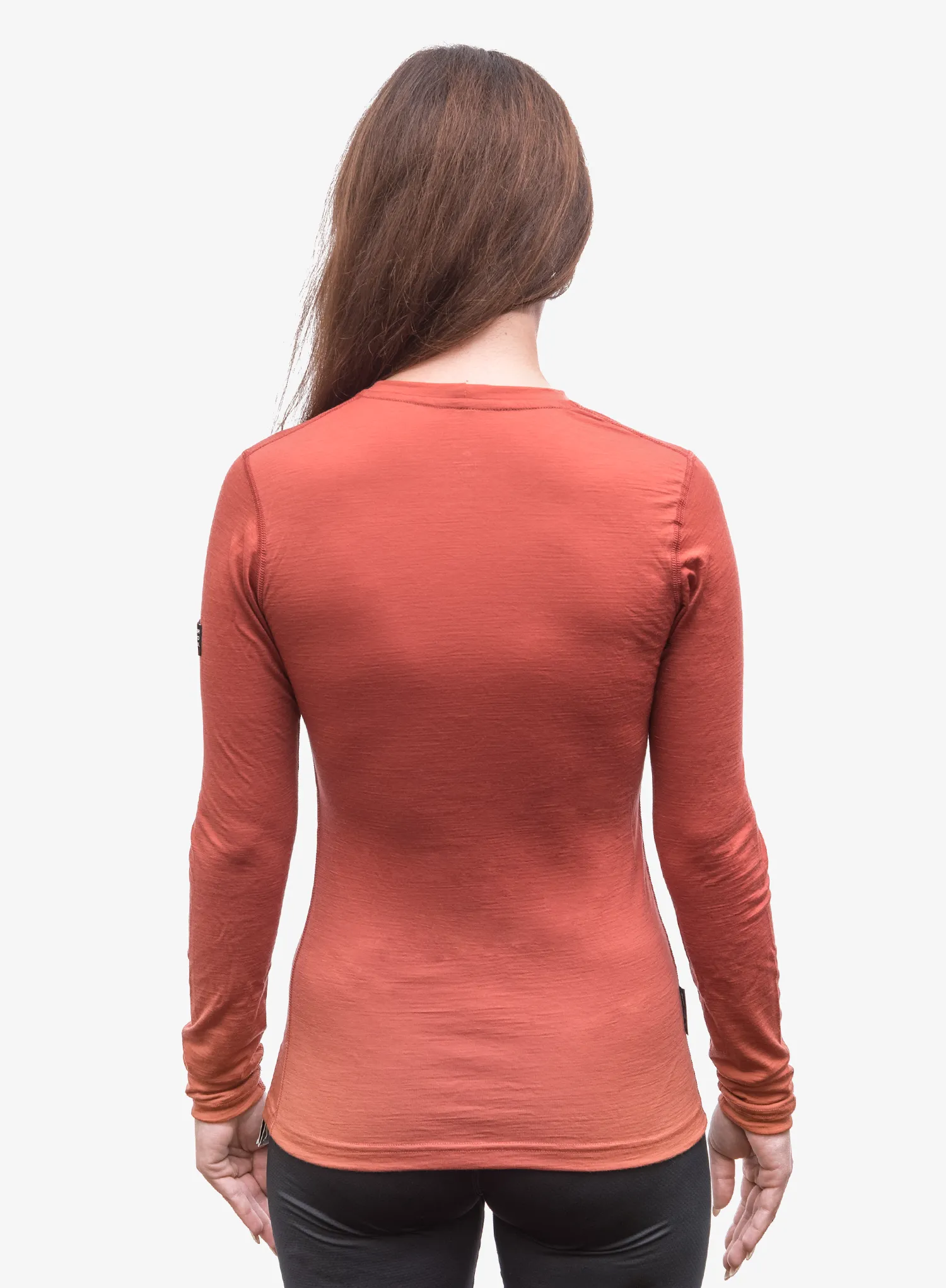 Ženska termoaktivna dukserica Sensor Merino Active Tee L/S - terracotta