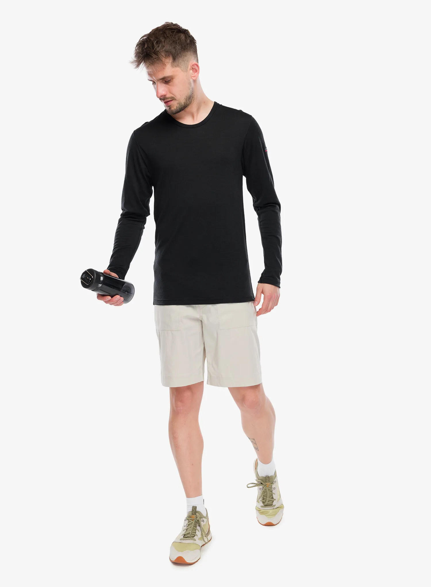 Termoaktivna dukserica Devold Breeze Merino 150 Shirt - black