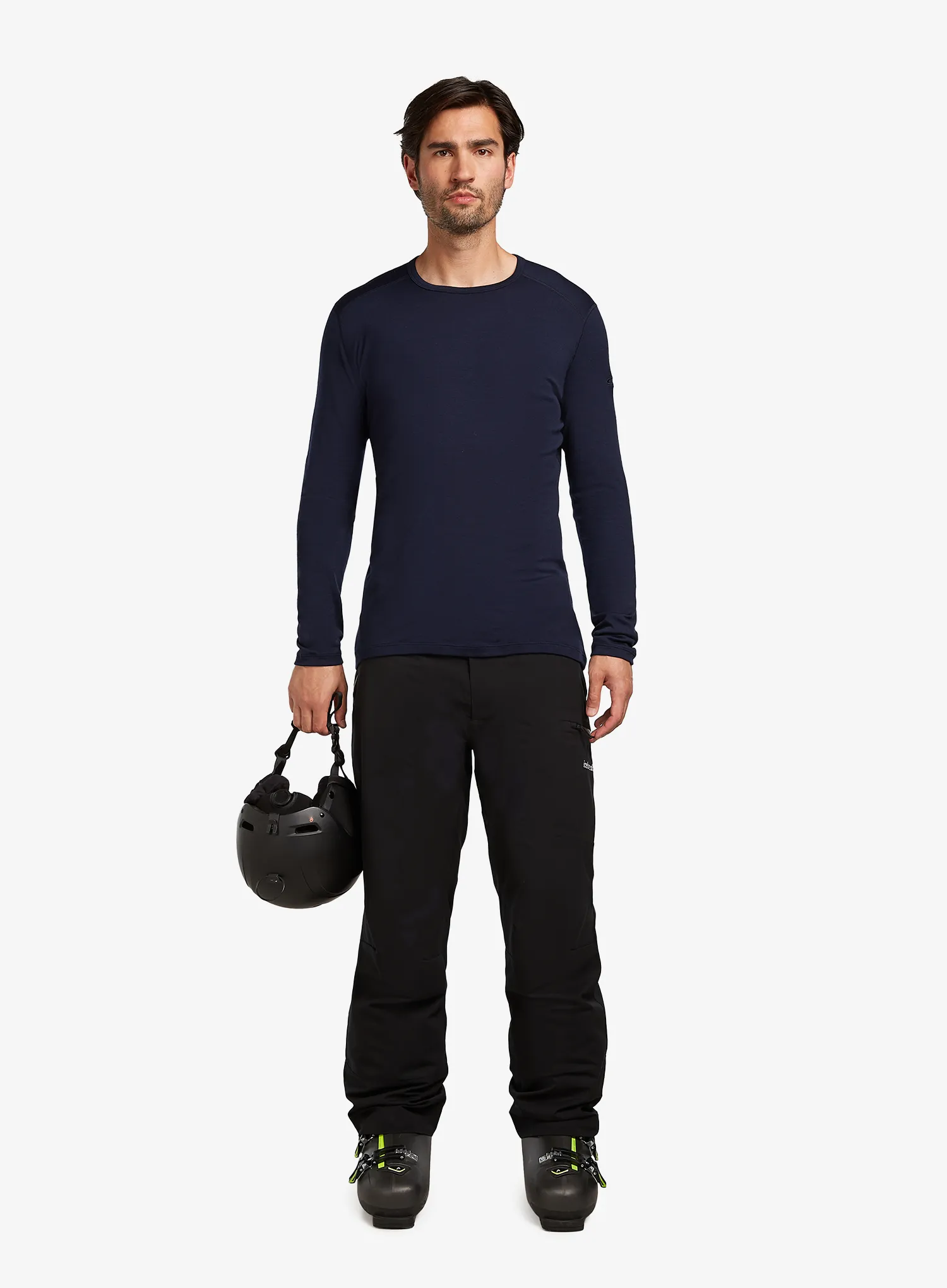 Termoaktivna dukserica Icebreaker 260 Tech L/S Crewe - midnight navy