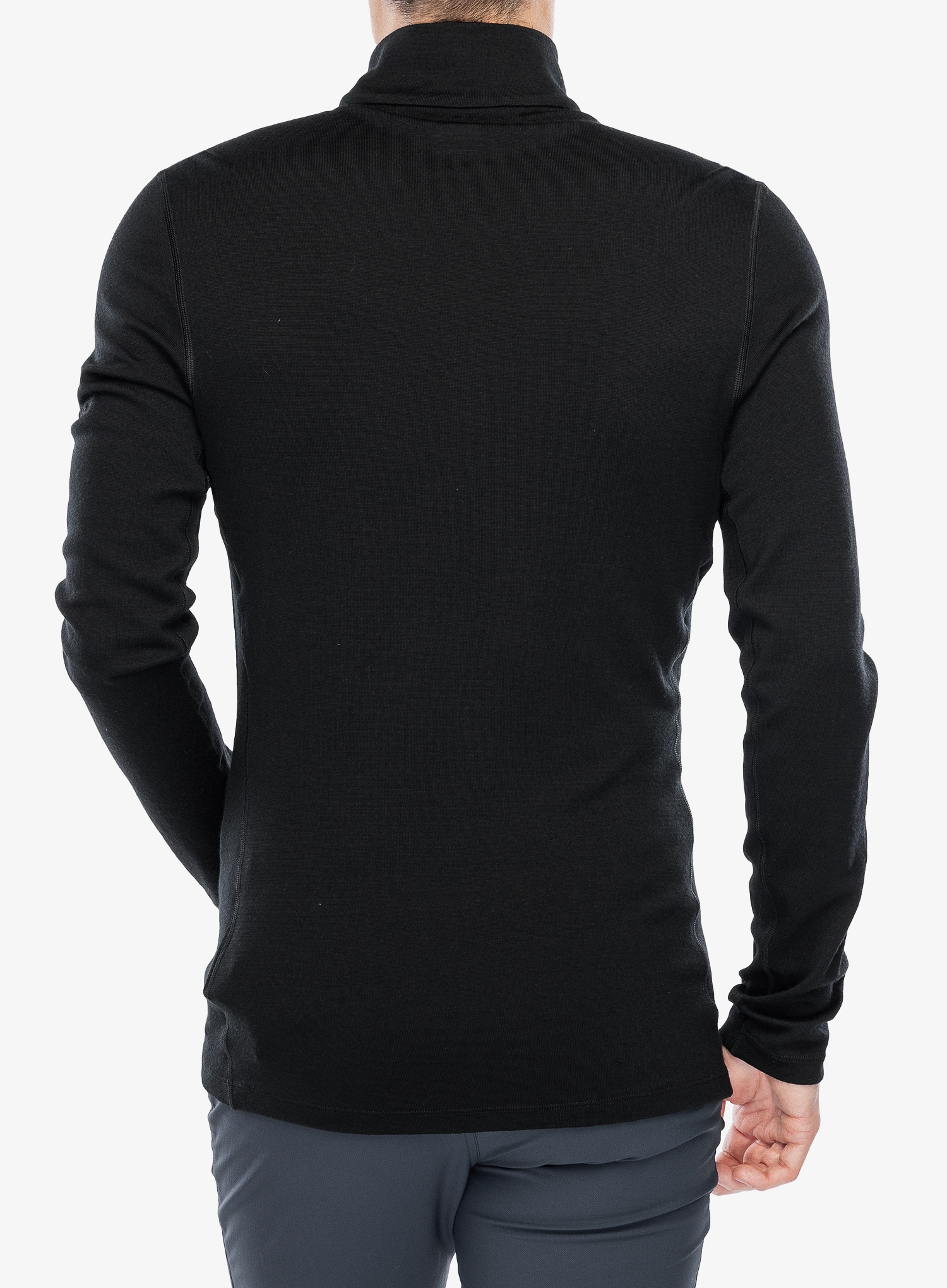 Termoaktivna dukserica Icebreaker 260 Tech L/S Half Zip - black