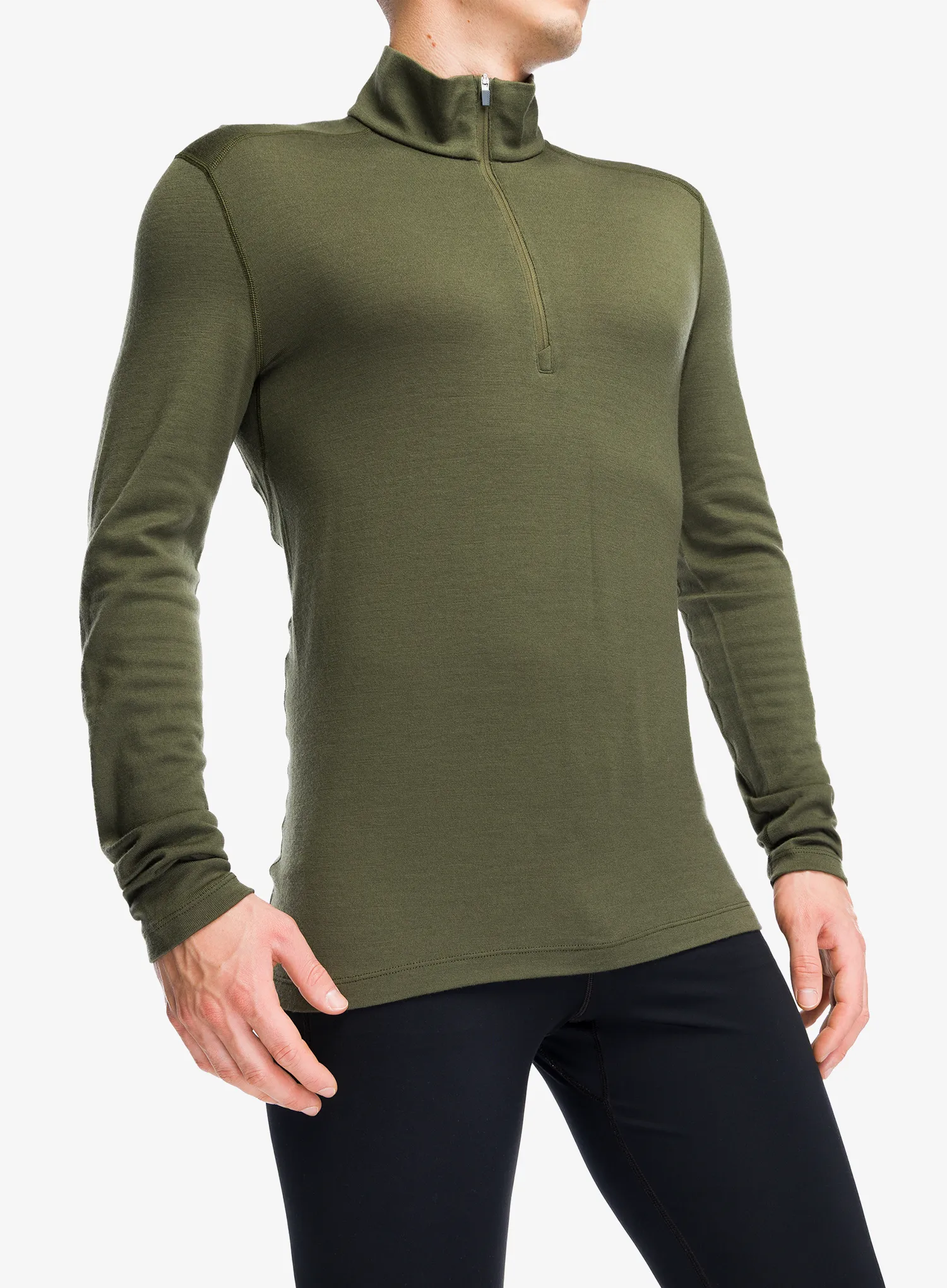Termoaktivna dukserica Icebreaker 260 Tech L/S Half Zip - loden