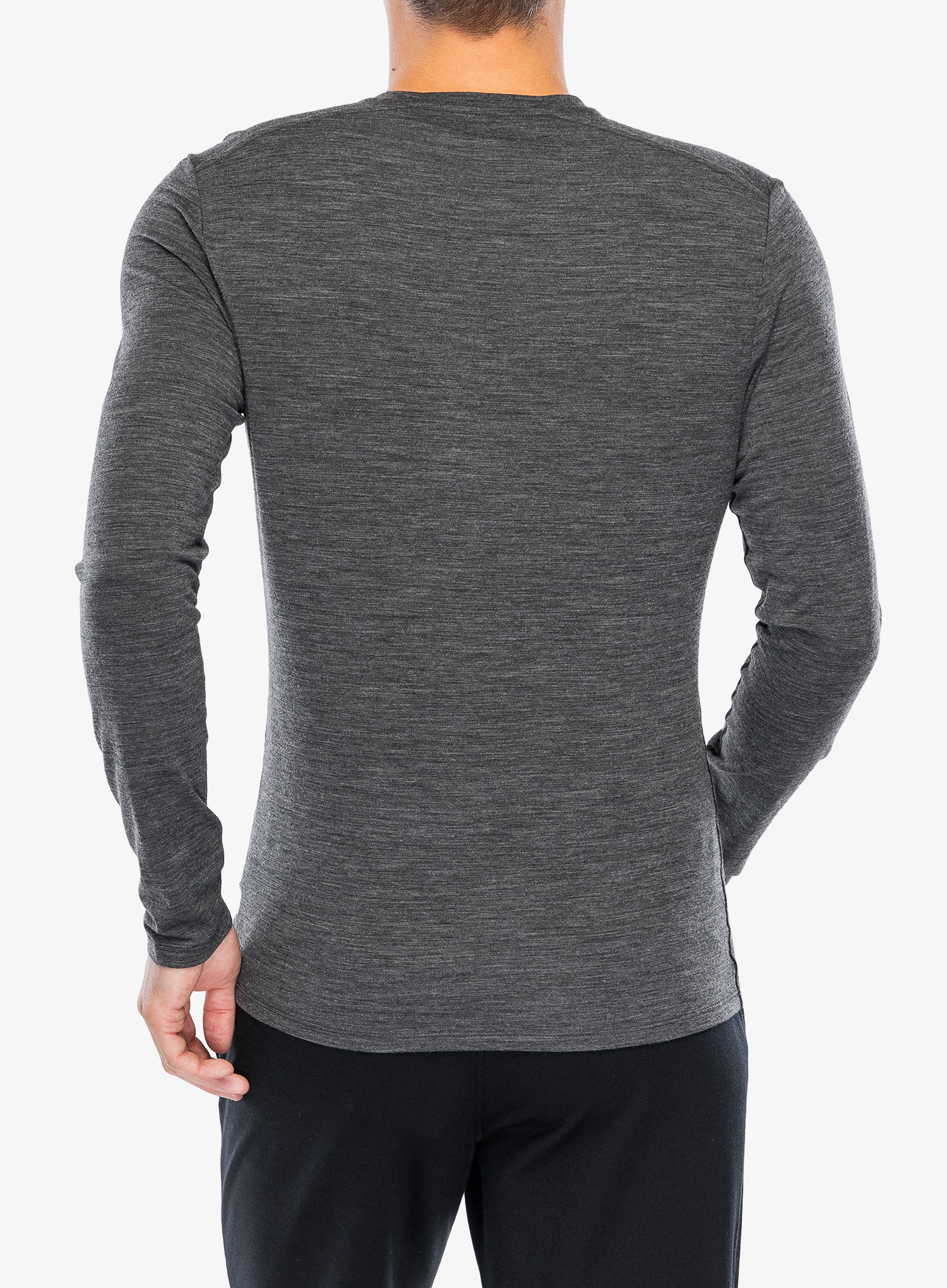 Termoaktivna dukserica Icebreaker Anatomica LS Crewe - jet hthr