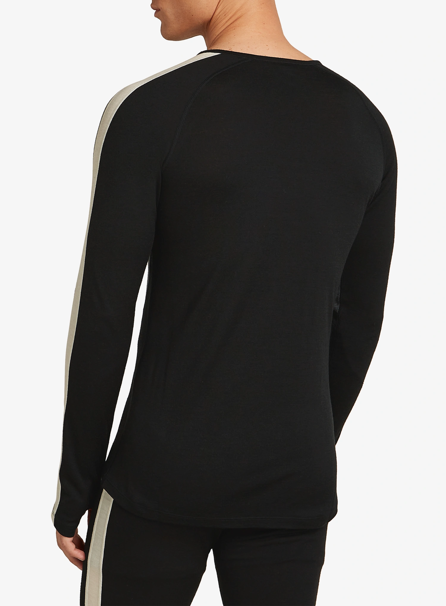 Termoaktivna dukserica Icebreaker Merino 200 Oasis+ LS Crewe - black/jet hthr/undyed/cb