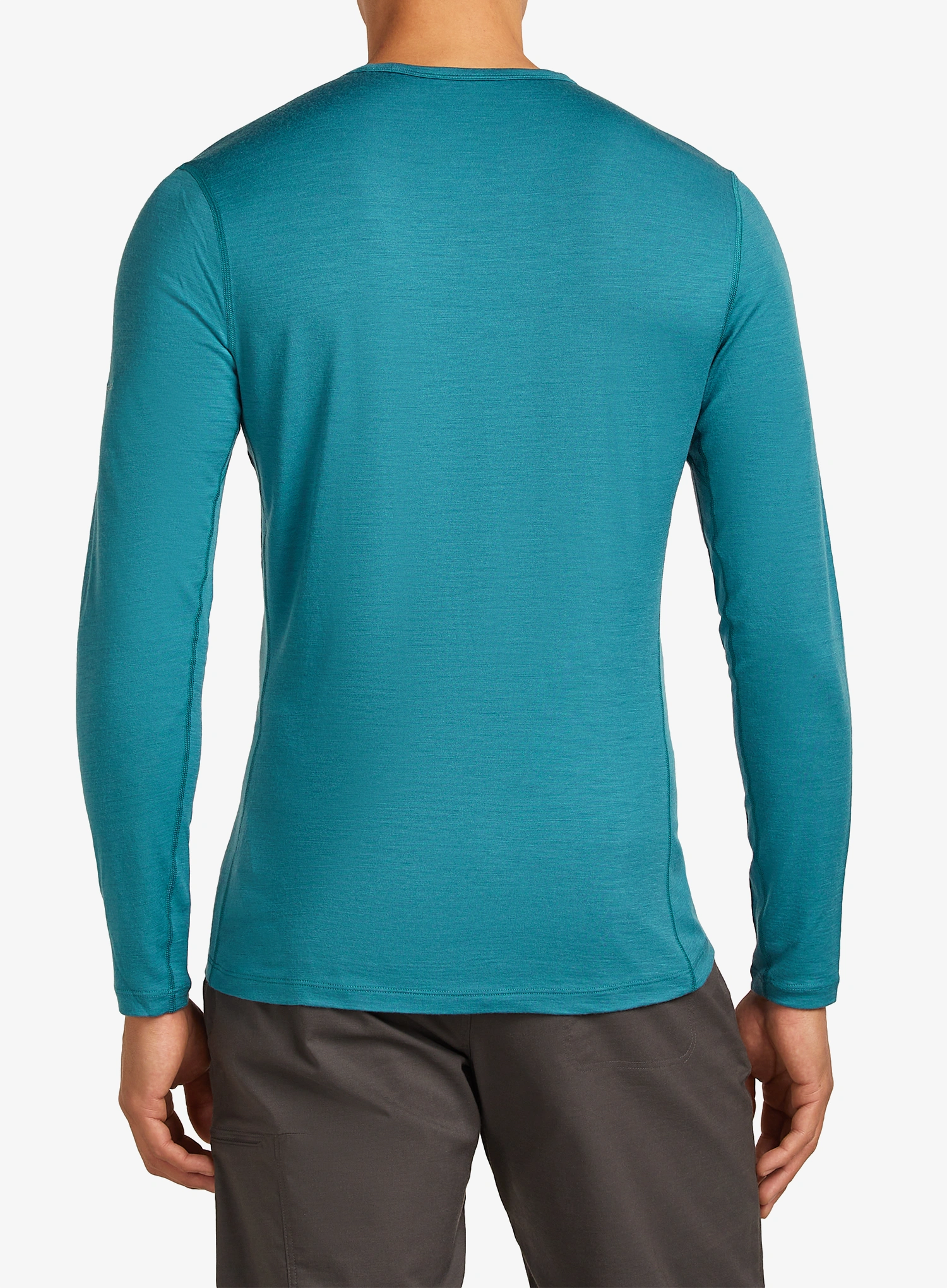 Termoaktivna dukserica Icebreaker Merino 200 Oasis LS Crewe Elevation Line - topaz