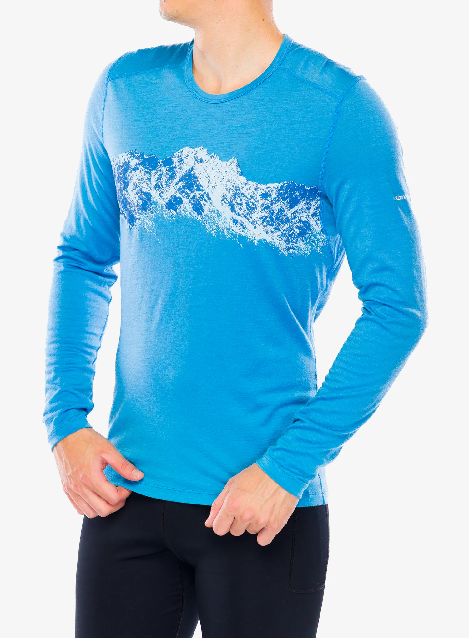Termoaktivna dukserica Icebreaker Merino 200 Oasis LS Crewe Remarkables - arctic