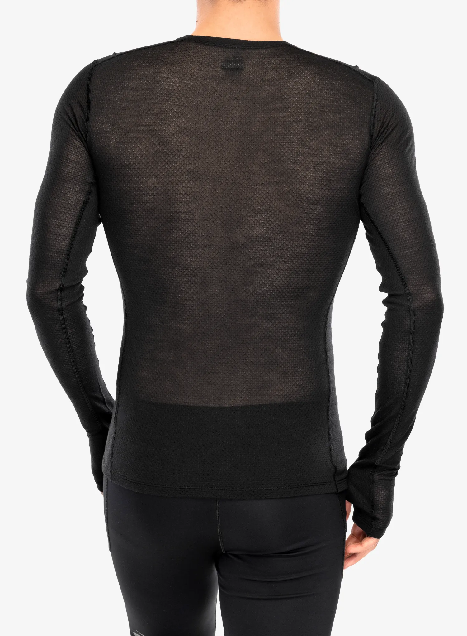 Termoaktivna dukserica Icebreaker Merino Blend 75 Cool-Lite Featherlight LS Crewe - black