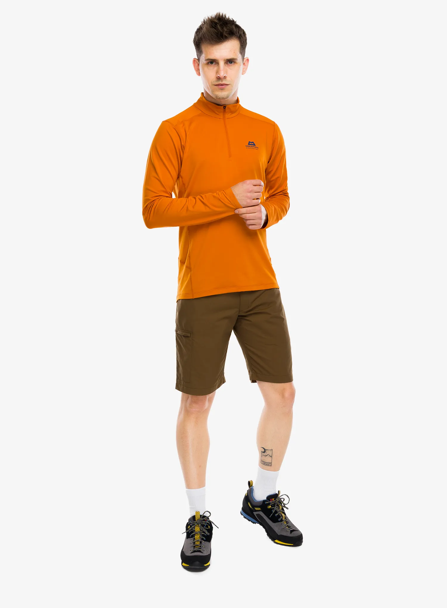 Termoaktivna dukserica Mountain Equipment Cerrig LS Zip-T - rust