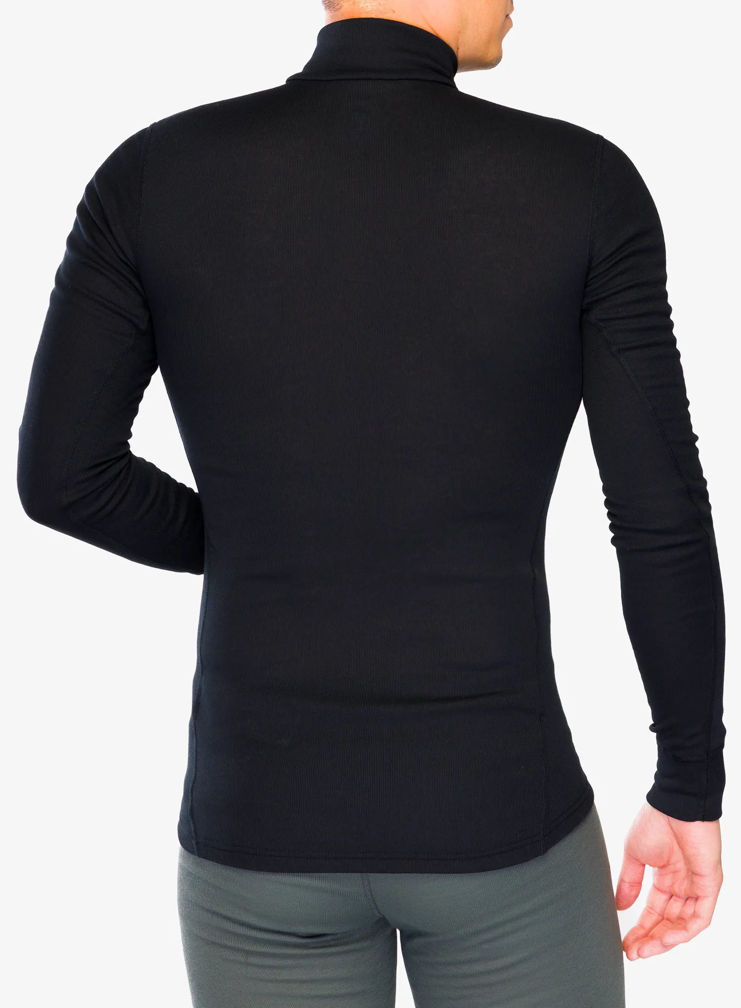 Termoaktivna dukserica Odlo Active Warm BL Top Turtle Neck L/S Half Zip - black