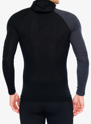 Termoaktivna dukserica Ortovox 120 Comp Light Hoody - black raven