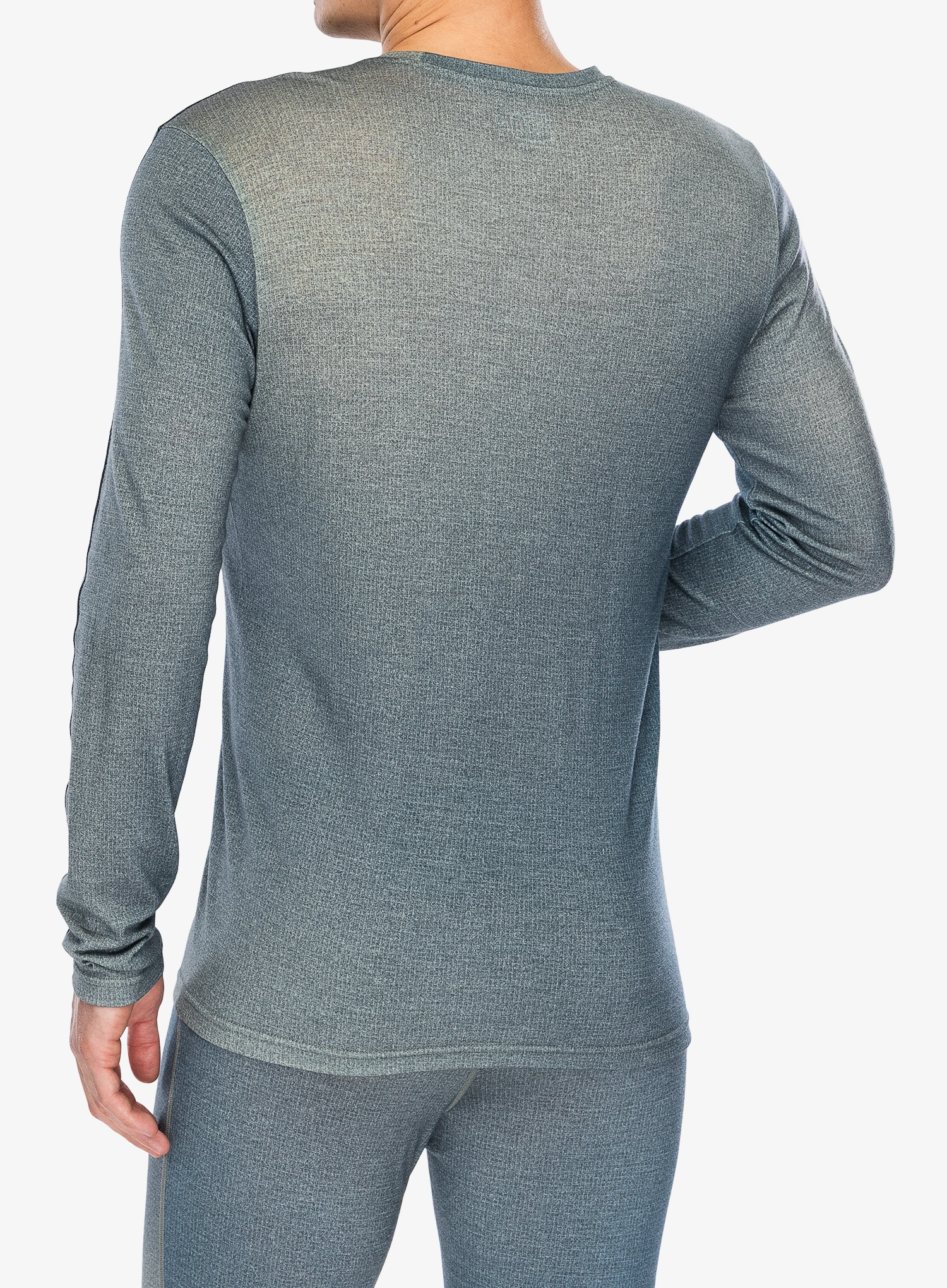 Termoaktivna dukserica Ortovox 185 Rock'N'Wool Print LS - aop green sage