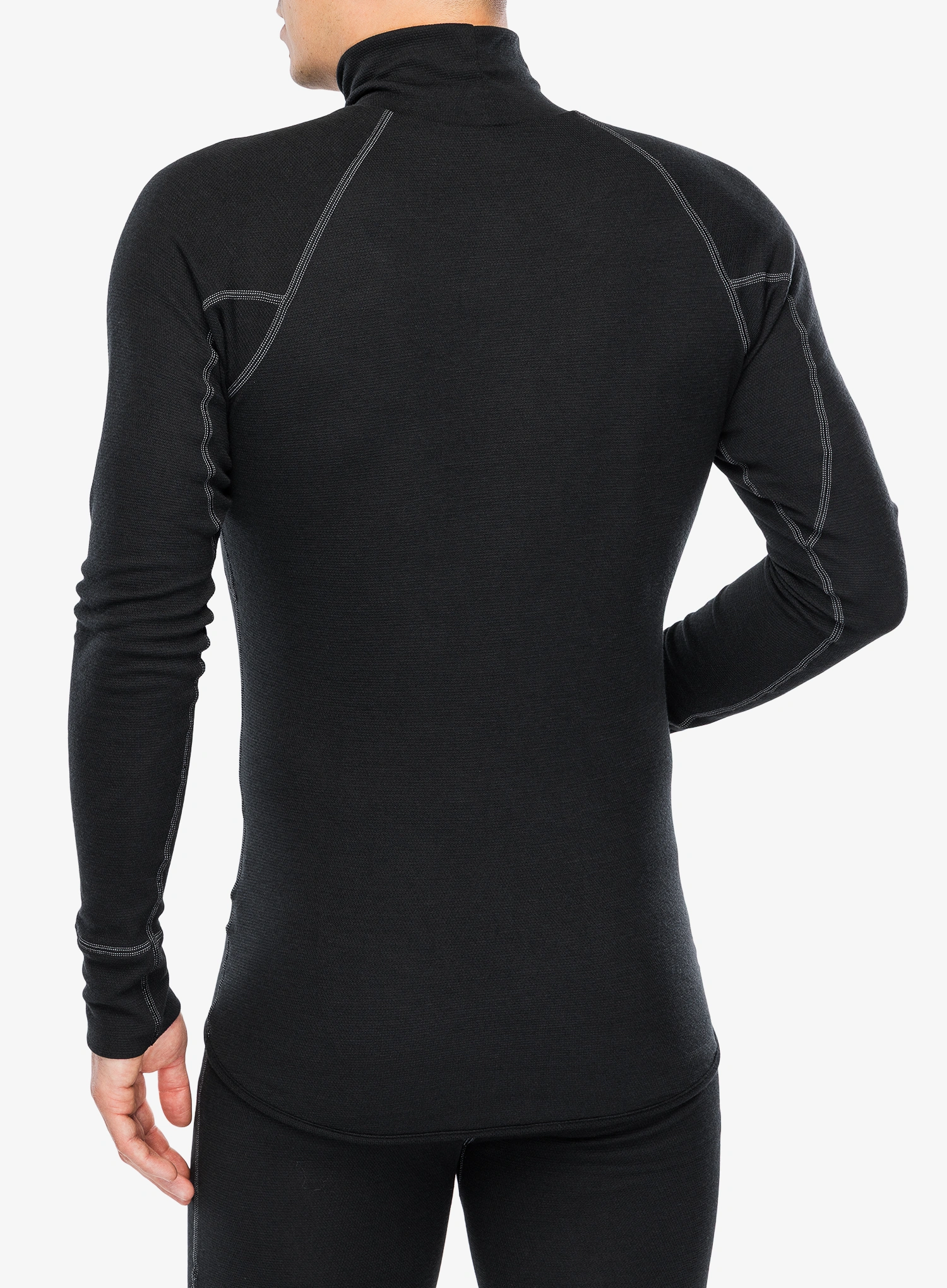 Termoaktivna dukserica Sensor Double Face Turtleneck Tee LS - black