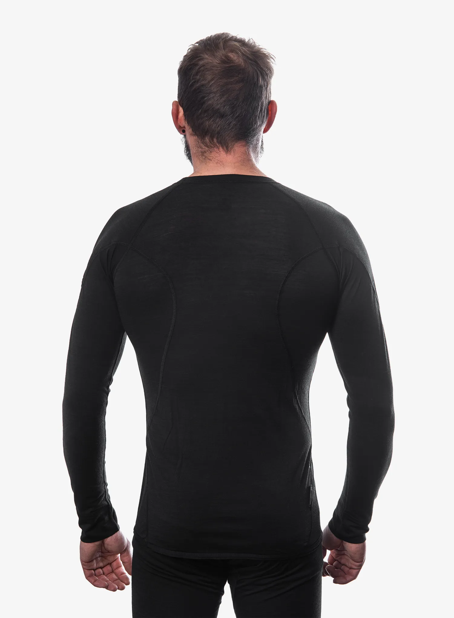 Termoaktivna dukserica Sensor Merino Air Tee LS - black