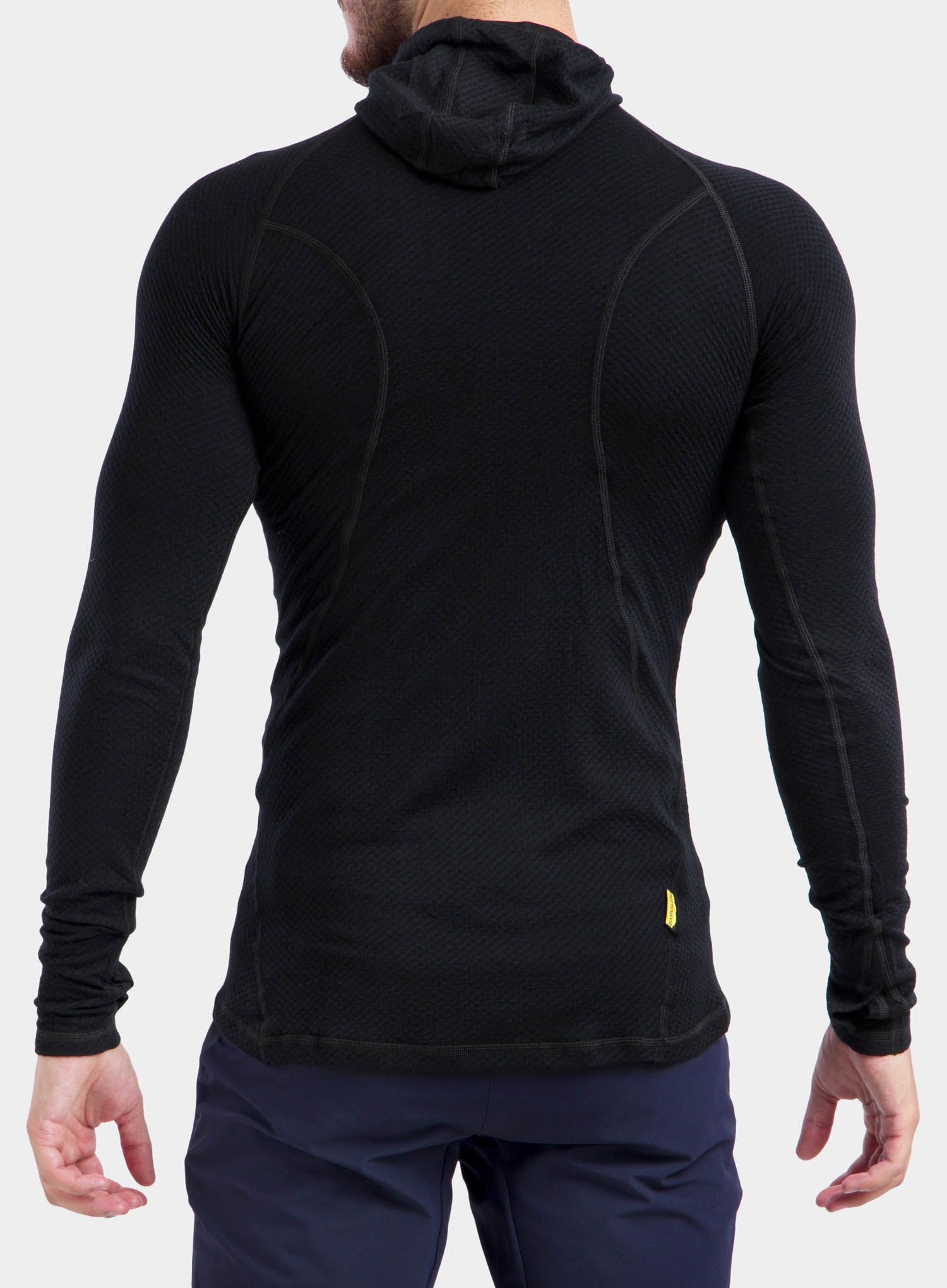 Termoaktivna dukserica Sensor Merino DF Tee L/S Hooded - black