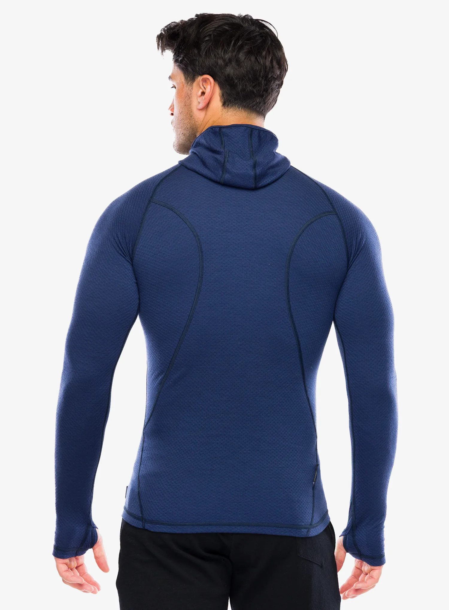 Termoaktivna dukserica Sensor Merino DF Tee L/S Hooded - deep blue