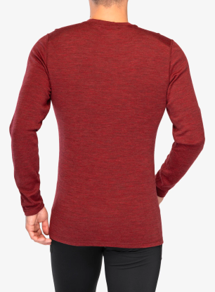 Termoaktivna dukserica Smartwool Merino 250 Baselayer Crew - currant heather