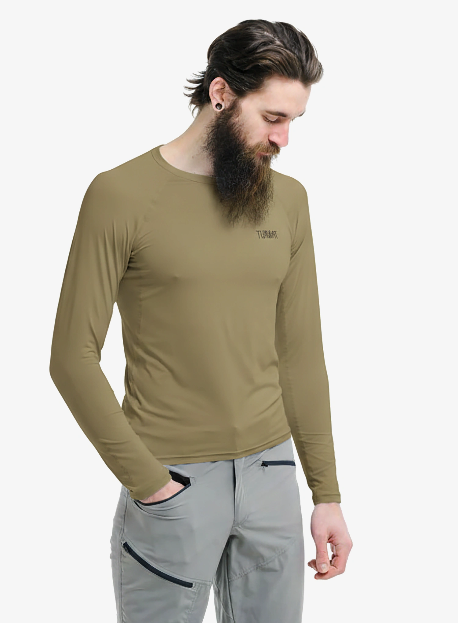 Termoaktivna dukserica Turbat Hike Lite LS Thermo T-Shirt - cornstalk sand