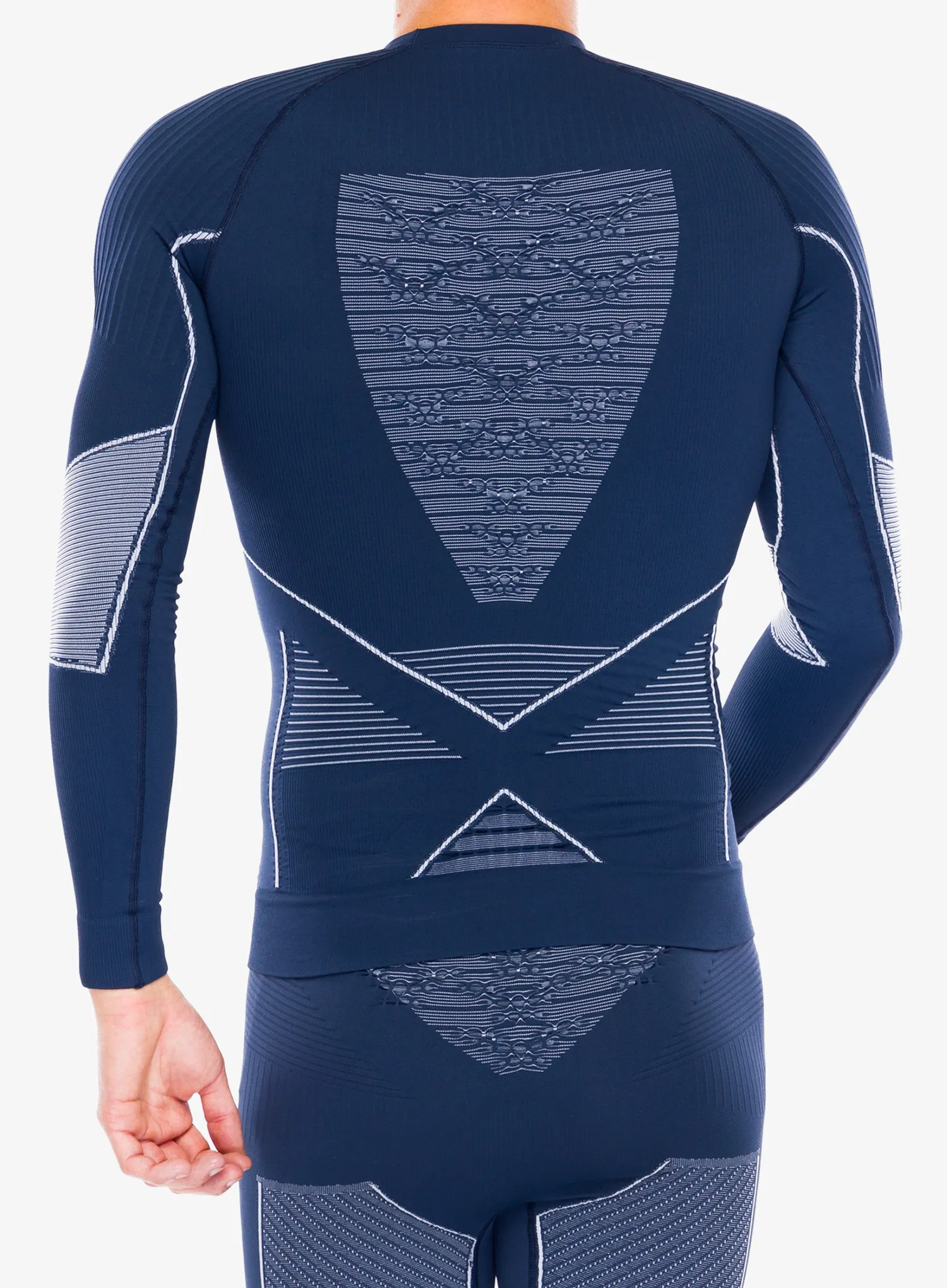 Termoaktivna dukserica X-Bionic Energy Accumulator 4.0 Shirt Round Neck - marine/optical white