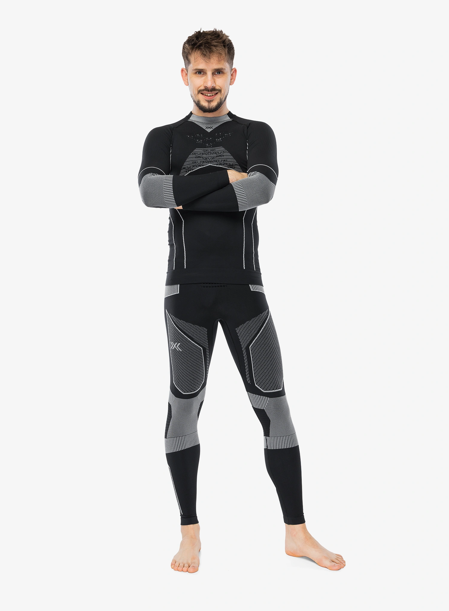 Termoaktivna dukserica X-Bionic Energy Accumulator Light Shirt LS - x black/light grey