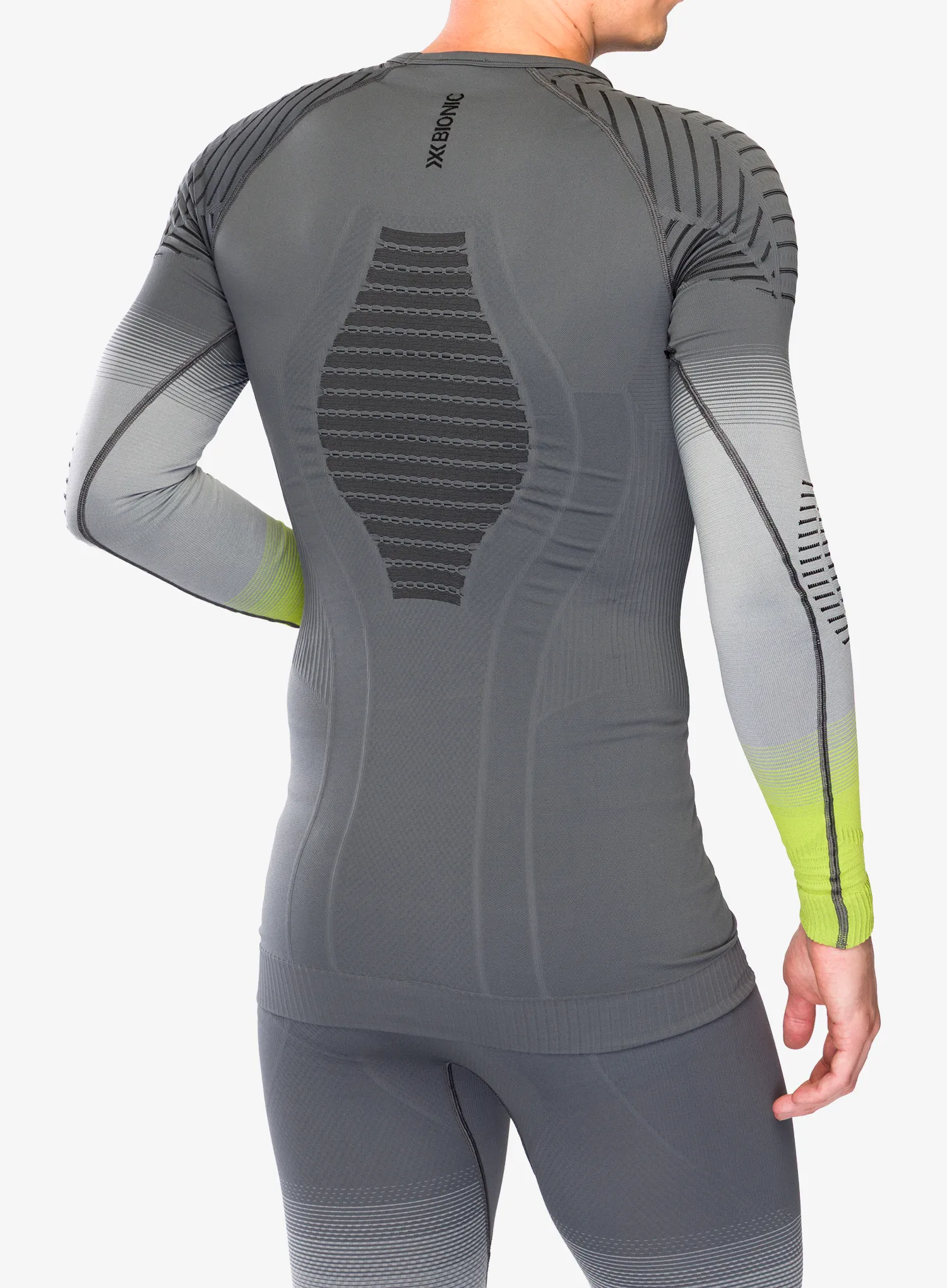 Termoaktivna dukserica X-Bionic Invent Fx Shirt LS - rhino grey/l.grey/canary