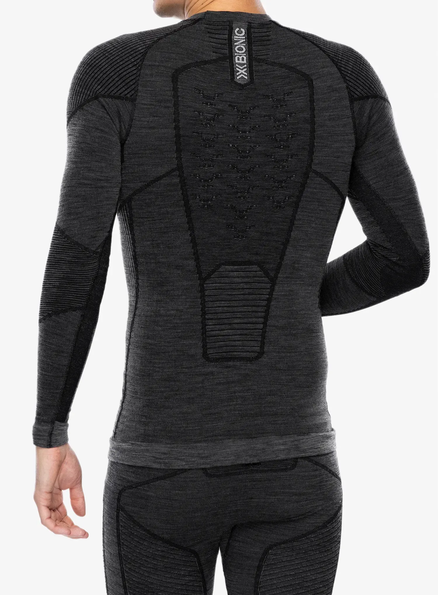 Termoaktivna dukserica X-Bionic Symbio Merino Shirt LS - rhino grey