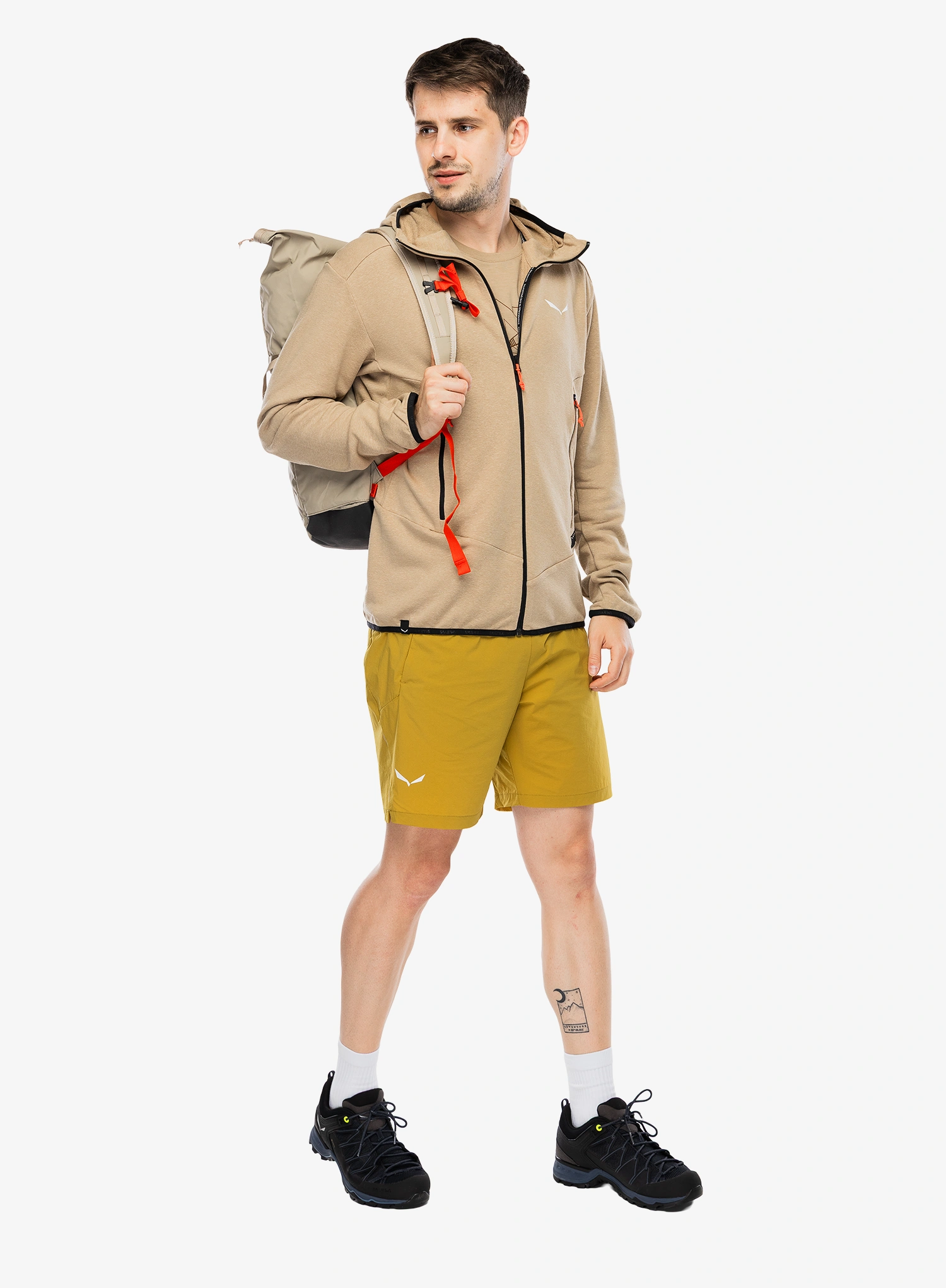 Trekking dukserica Salewa Agner Hemp 2 Hooded Jacket - quicksand