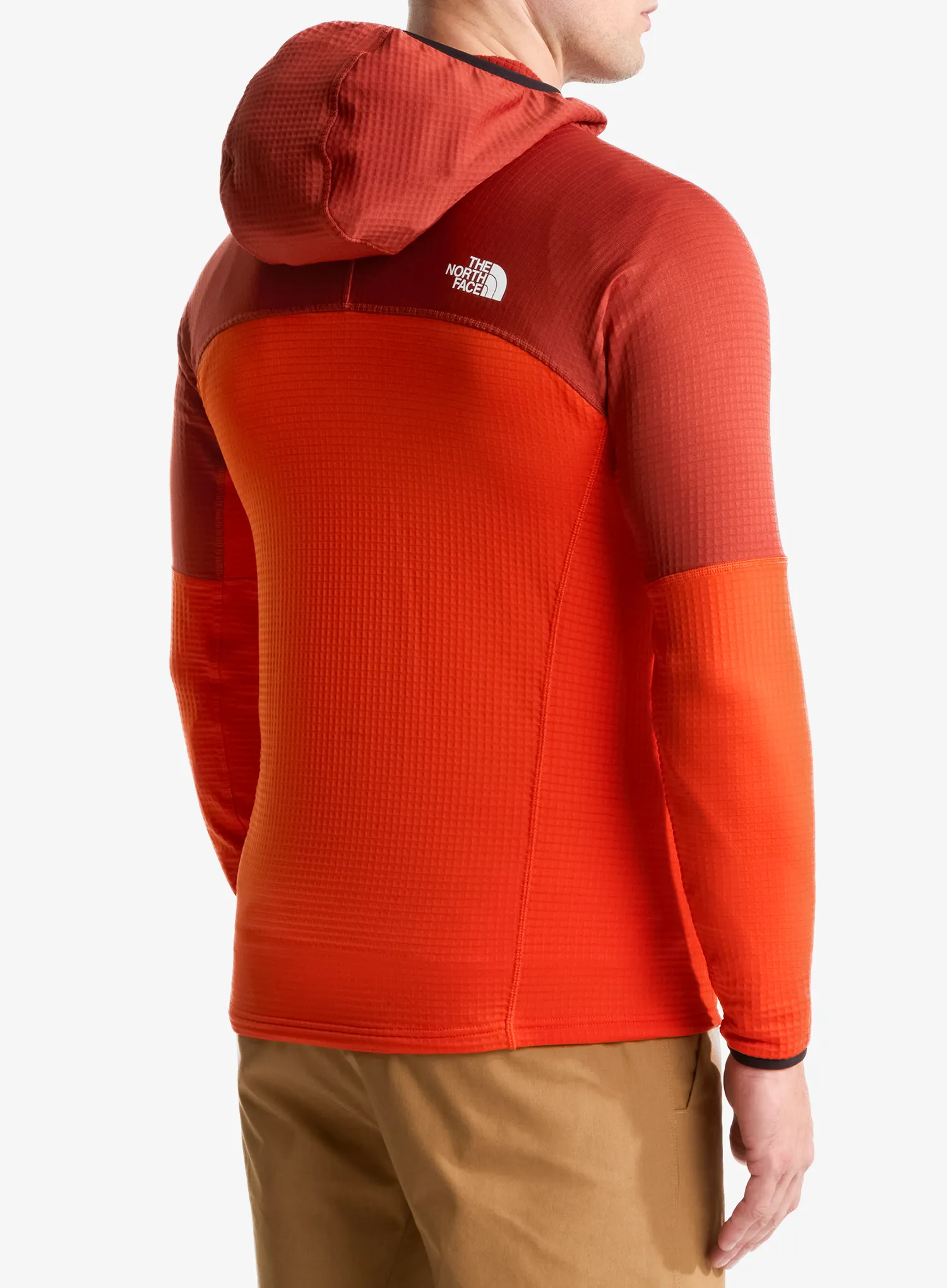 Trekking dukserica The North Face Polartec Powergrid Stormgap Hoodie - lava red/iron clay