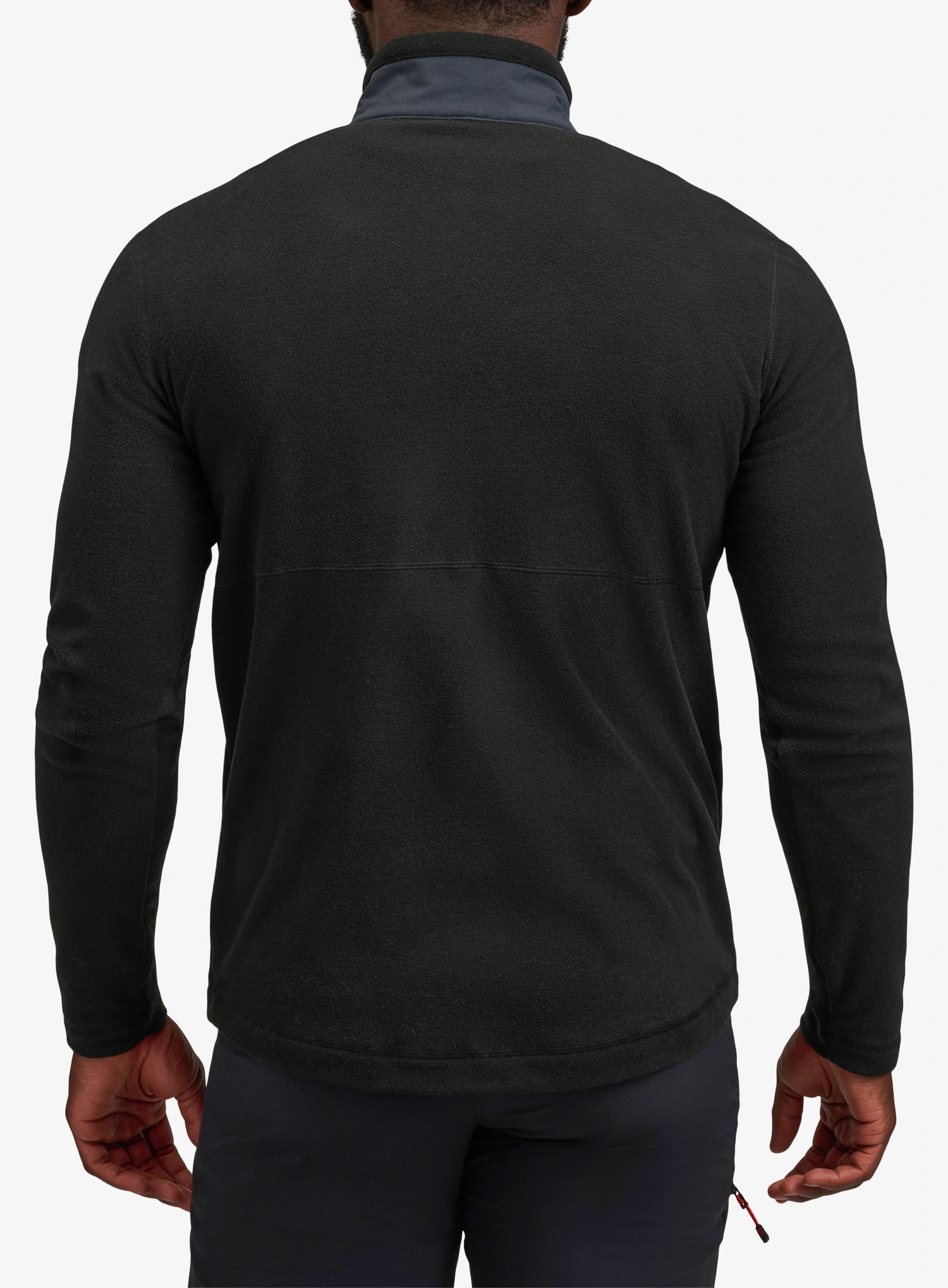 Penjačka dukserica Black Diamond Lightweight HZ Poly Fleece - black/black