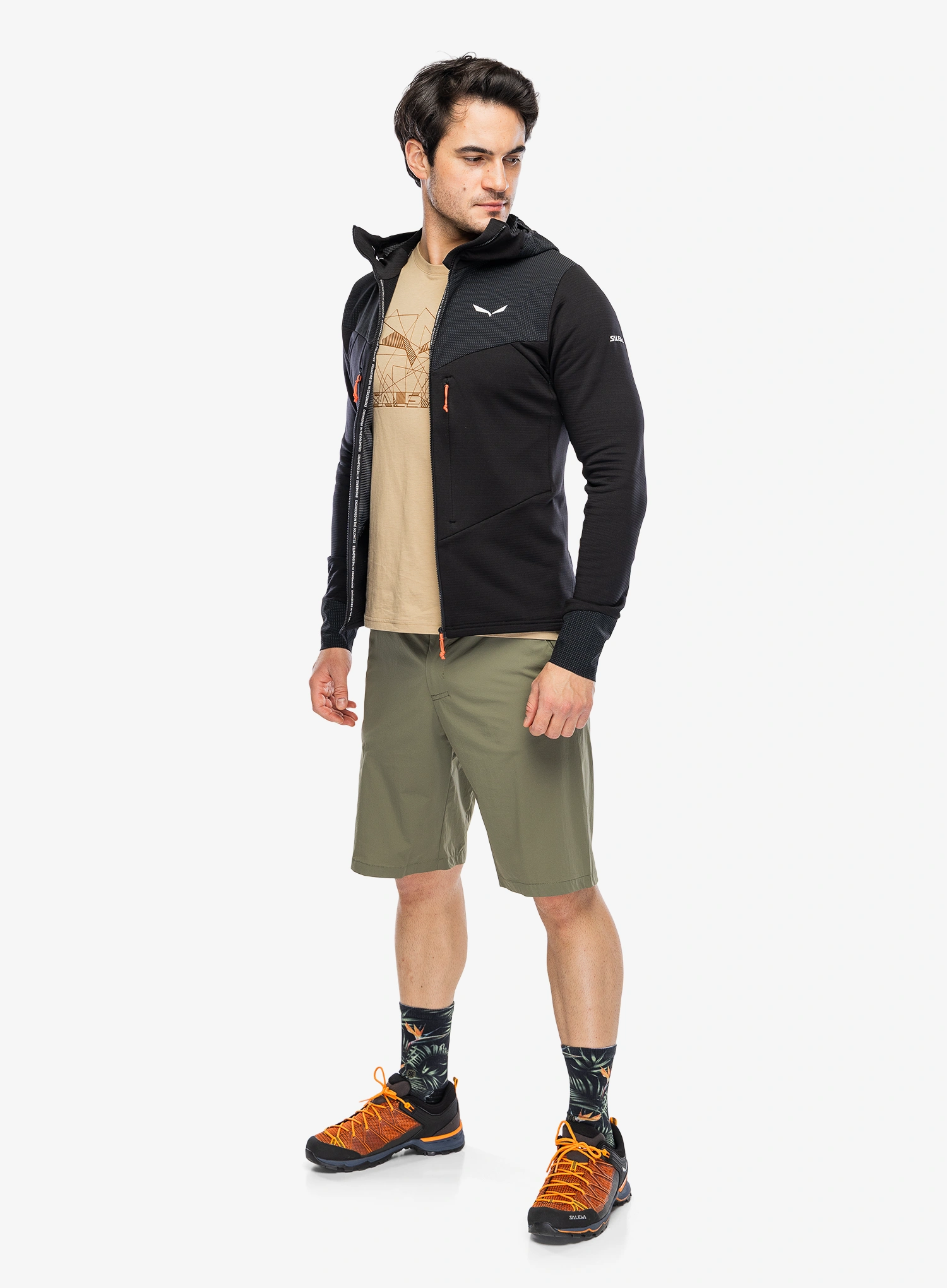 Penjačka dukserica Salewa Agner Polarlite Hooded Jacket - black out