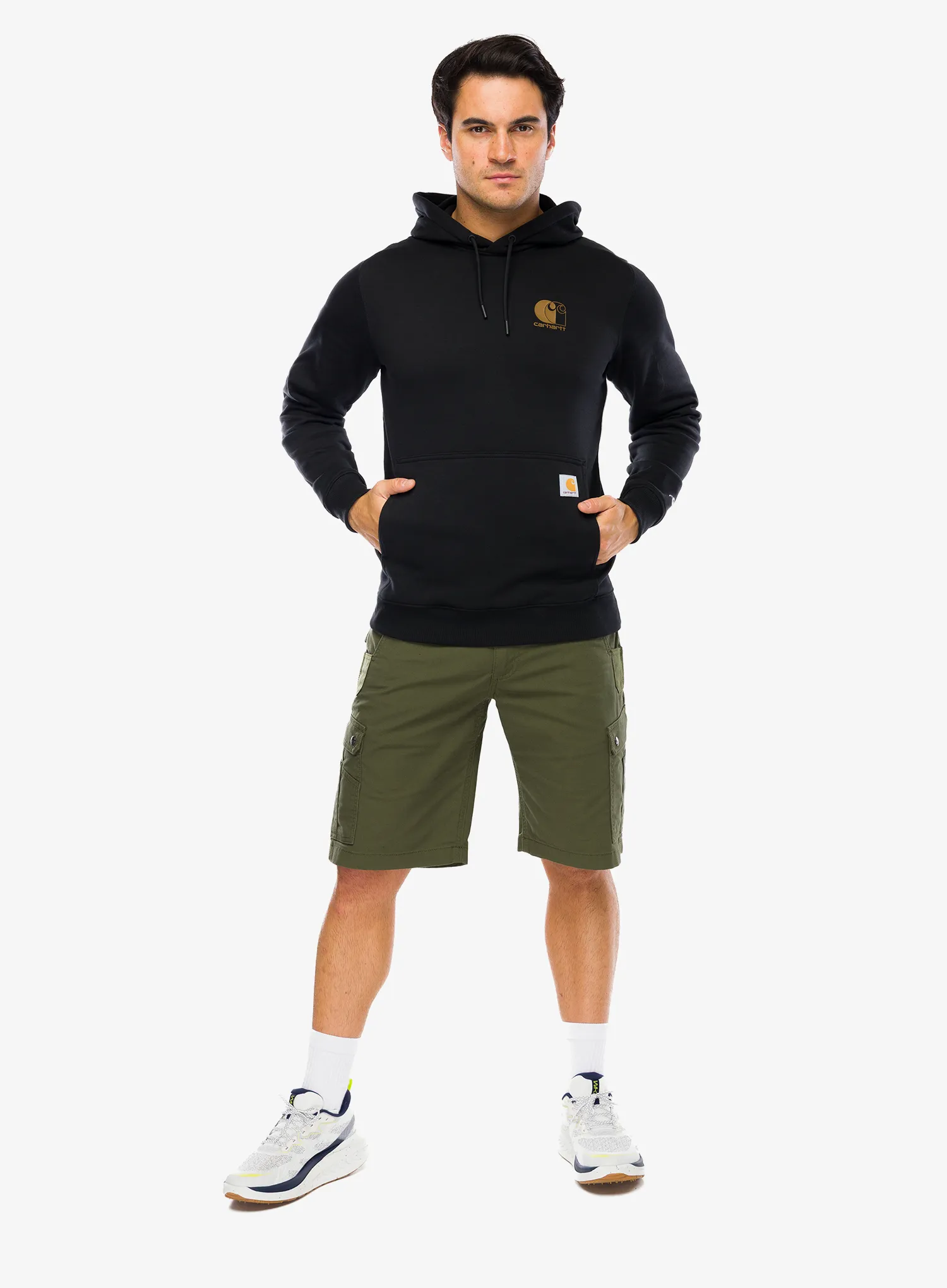Majica s kapuljačom Carhartt Carhartt Force Logo Sweatshirt - black
