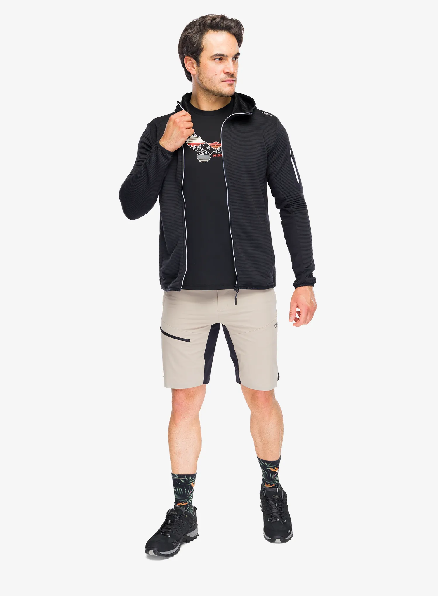 Majica s kapuljačom CMP Mirevo Jacket - antracite