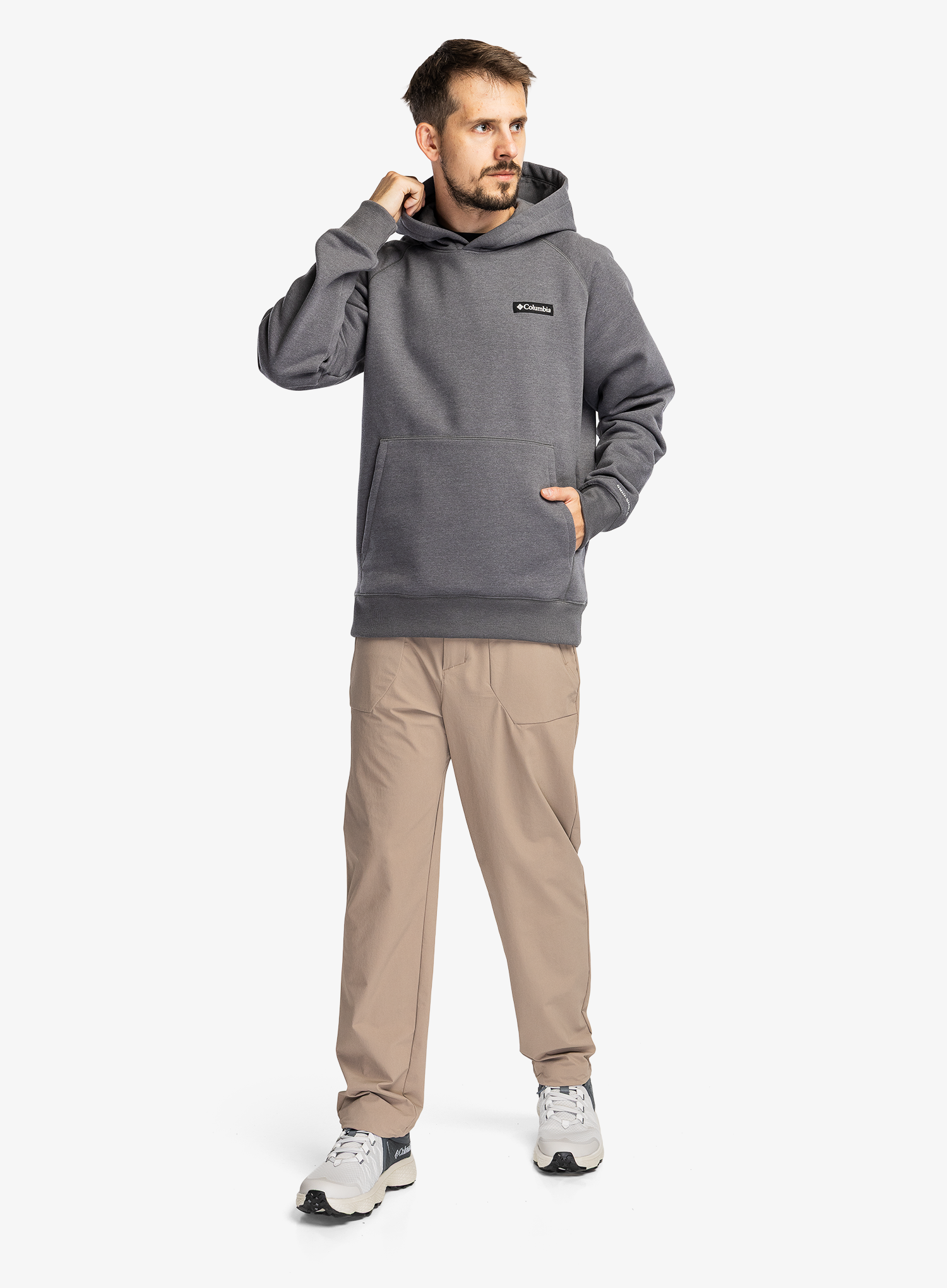 Majica s kapuljačom Columbia Dry Creek Heavyweight Hoodie - city grey heather