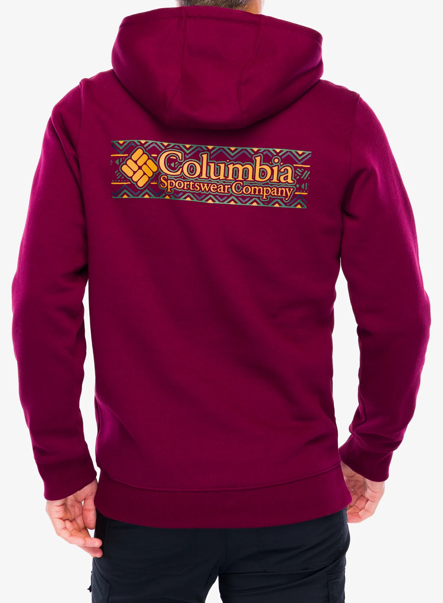 Majica s kapuljačom Columbia Meridian Creek Graphic Hoodie - rich wine branded blanket