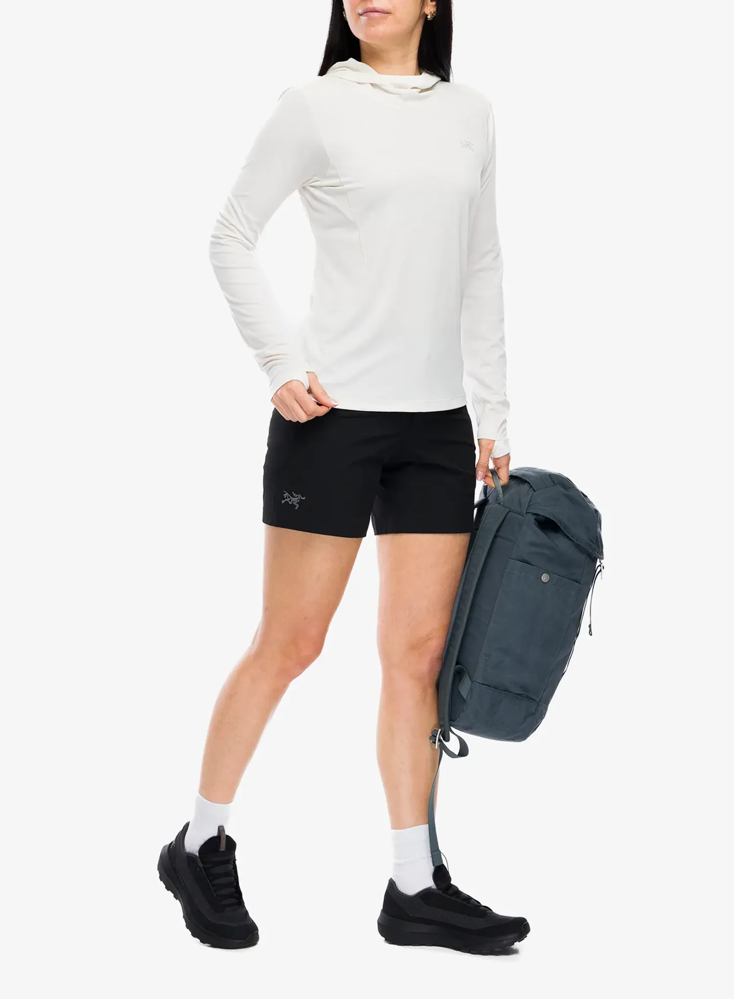 Dukserica s kapuljačom ženska Arcteryx Sunna Hoody - arctic silk