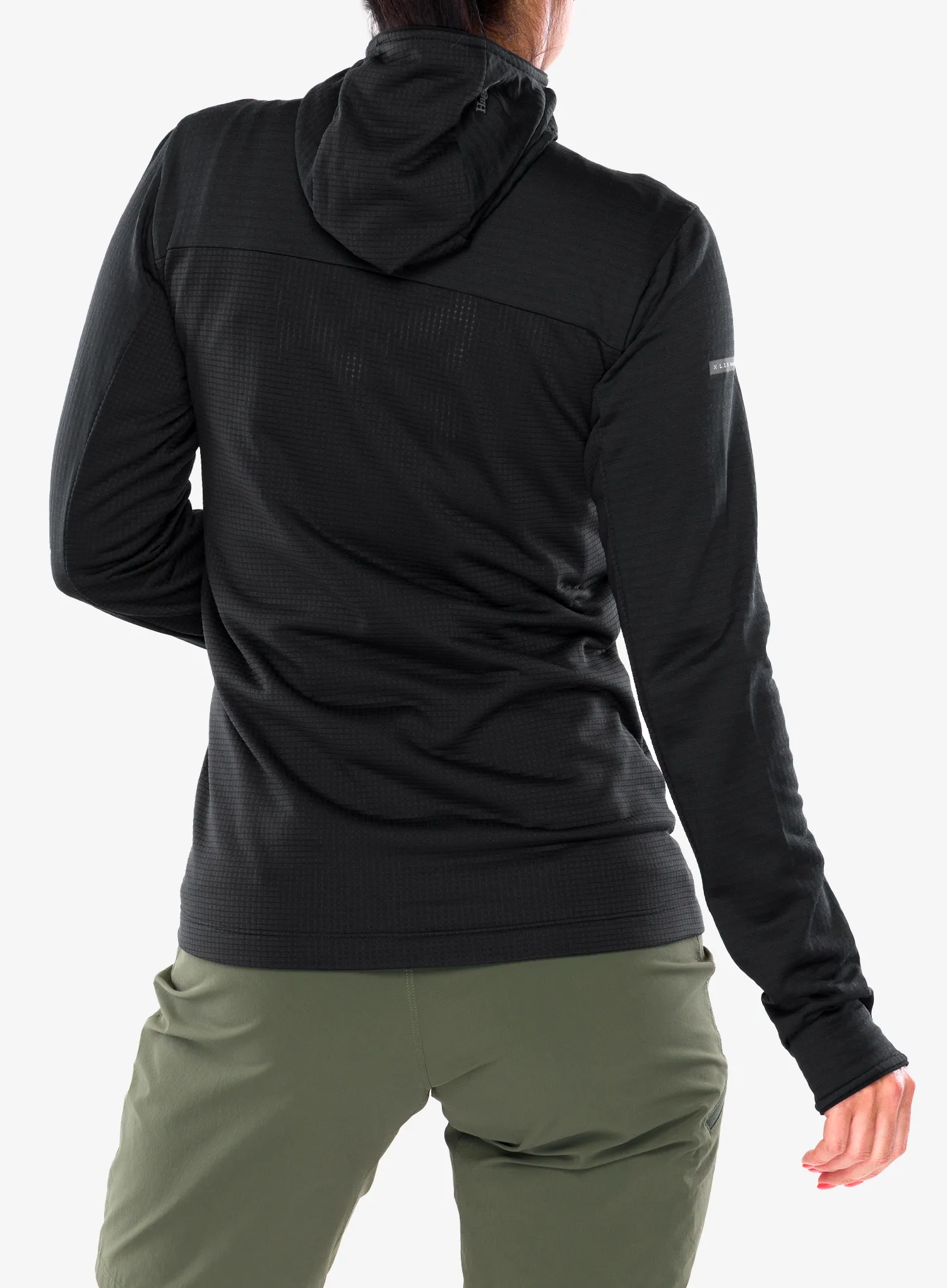 Dukserica s kapuljačom ženska Haglofs L.I.M Mid Fast II Hood - true black