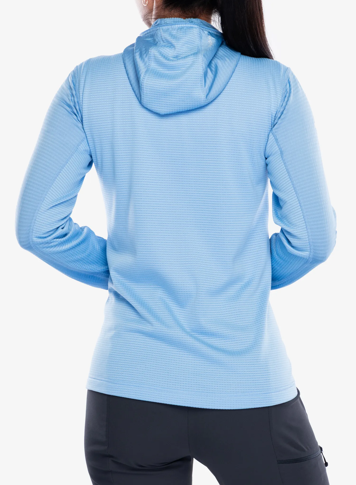 Dukserica s kapuljačom ženska Haglofs L.I.M Mid Multi II Hood - sky blue