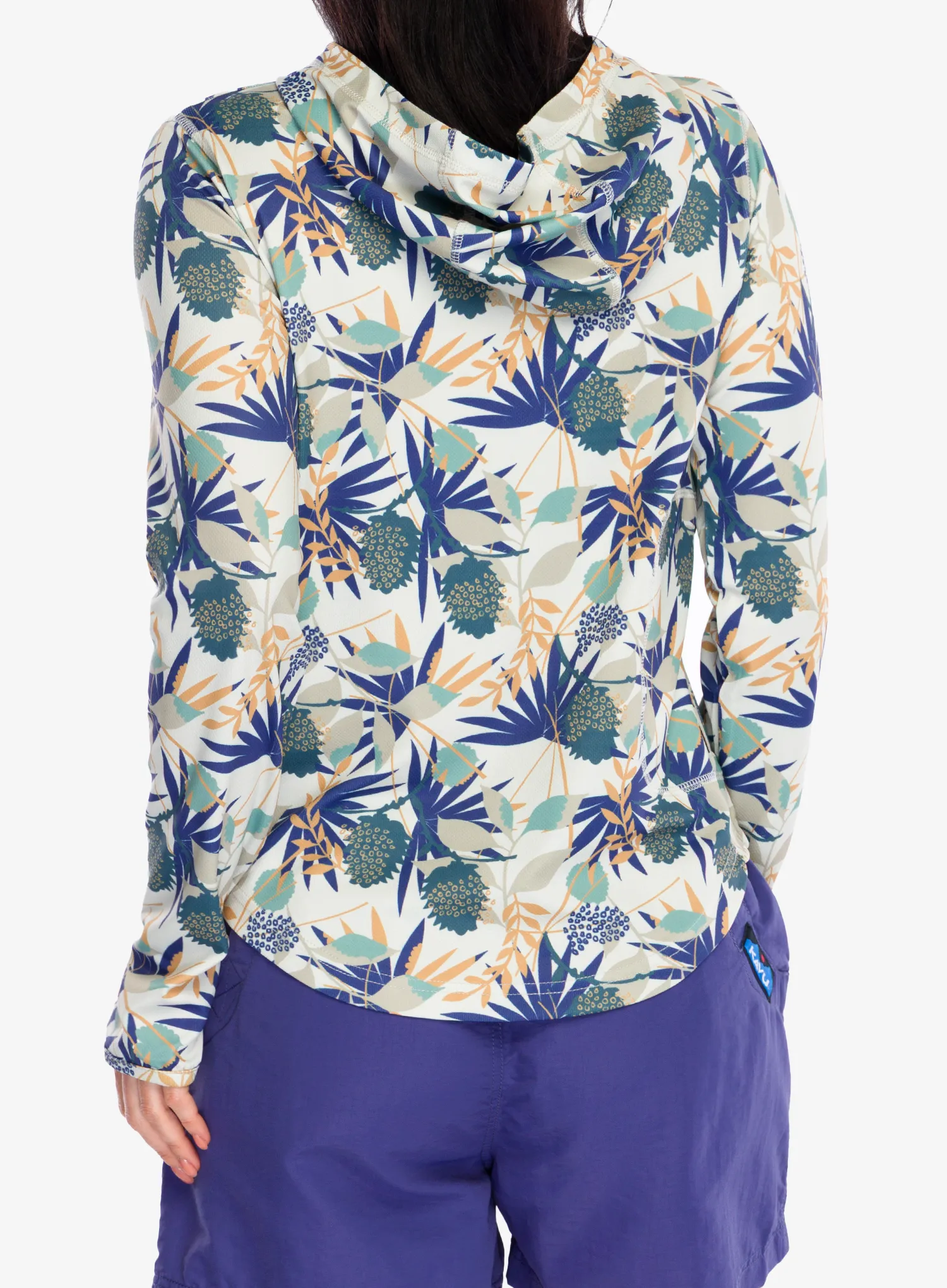 Dukserica s kapuljačom ženska Kavu Sunshade Hoodie - paradise palm