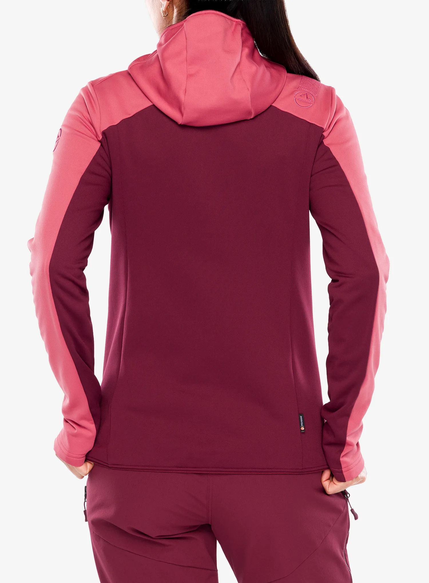 Dukserica s kapuljačom ženska La Sportiva Cosmic Thermal Hoody - redwood/rosebay