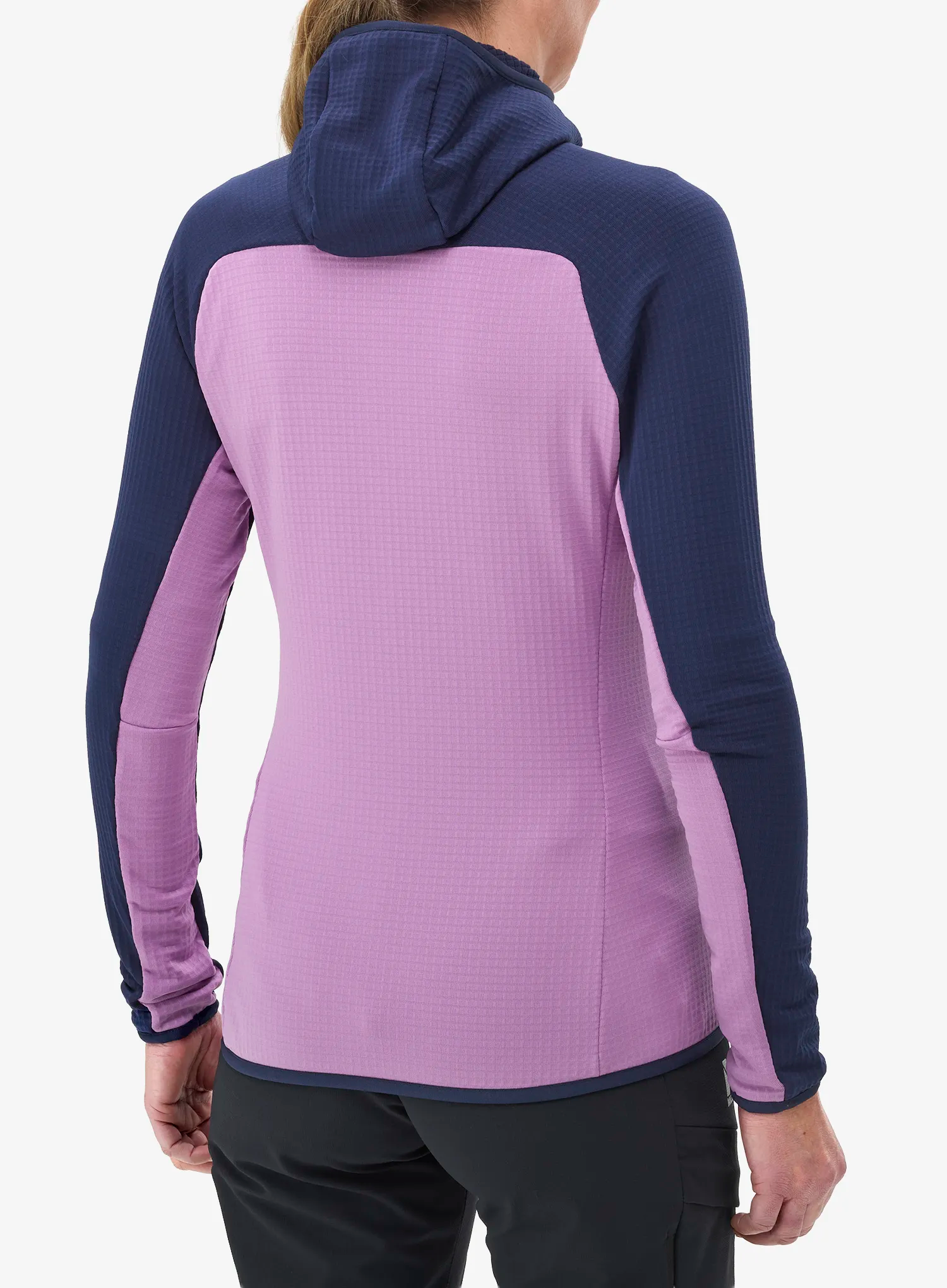 Dukserica s kapuljačom ženska Millet Fusion Grid Hoodie - vibrant violet/saphir