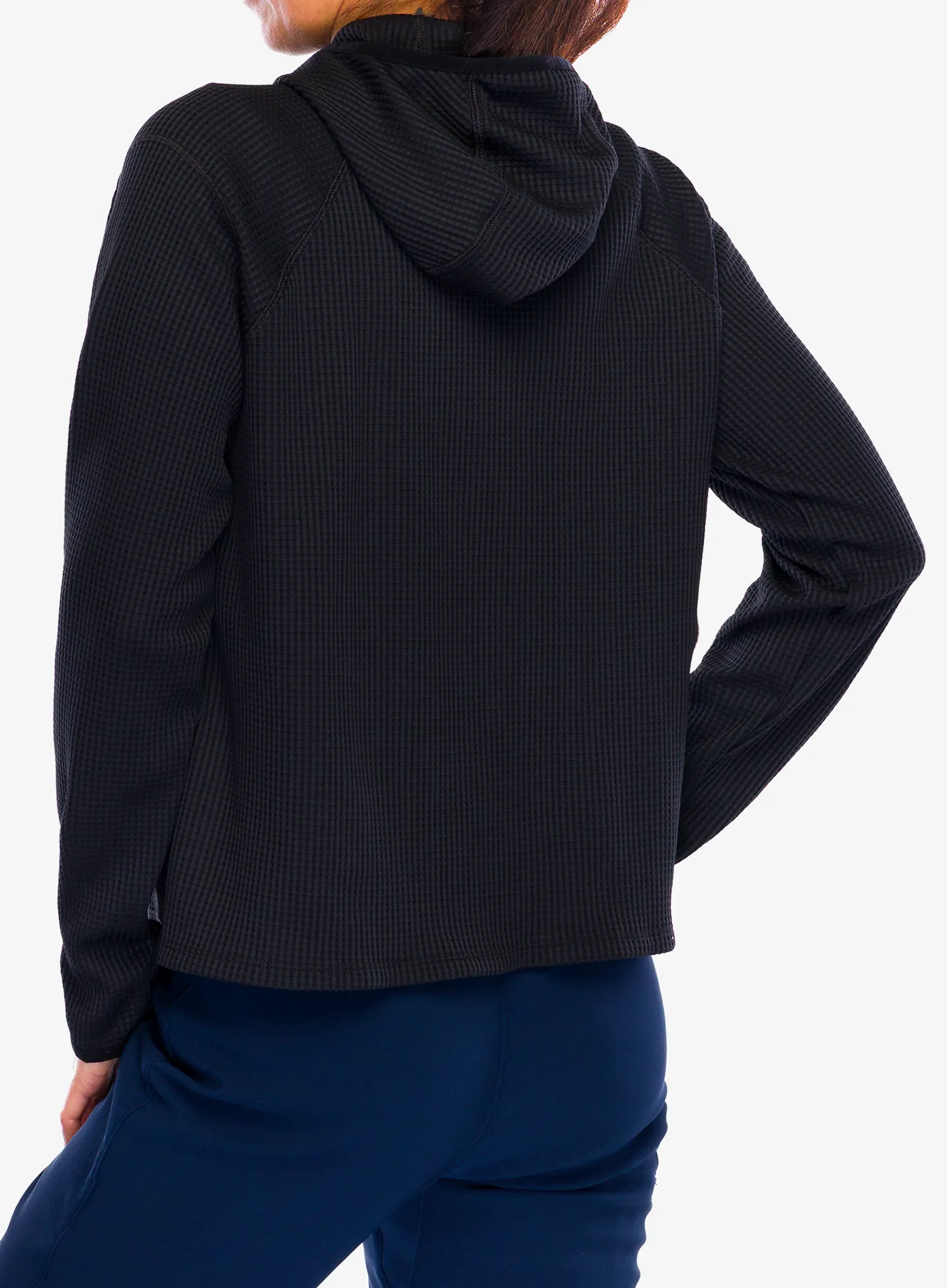 Dukserica s kapuljačom ženska Odlo Cubic Mid Layer Hoody - black