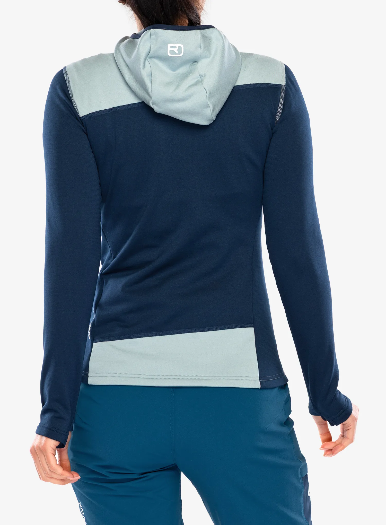 Dukserica s kapuljačom ženska Ortovox Fleece Light Hoody - deep ocean