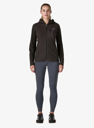 Dukserica s kapuljačom ženska Patagonia R1 Air Full-Zip Hoody - black